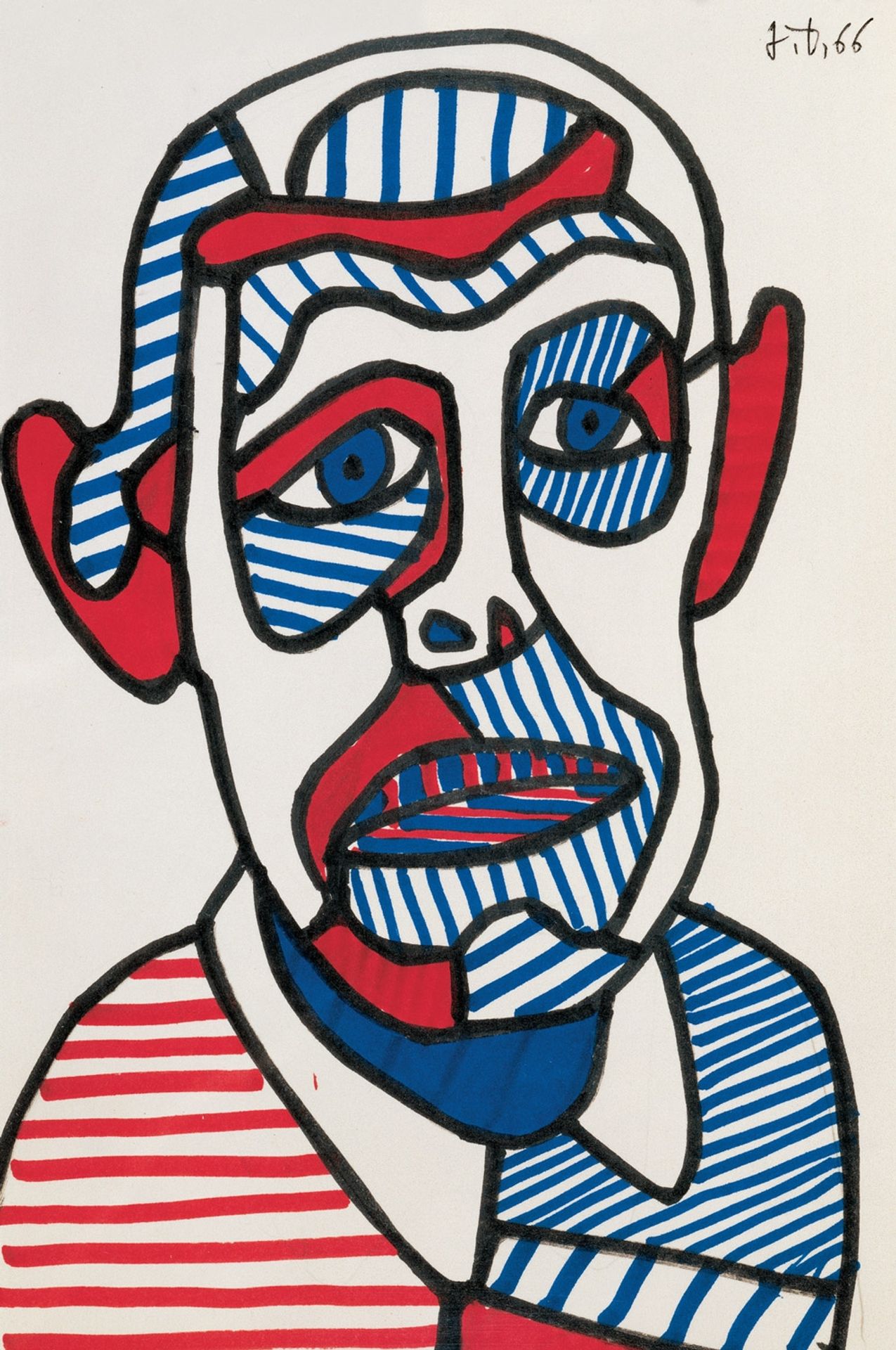Self Portrait II by Jean Dubuffet