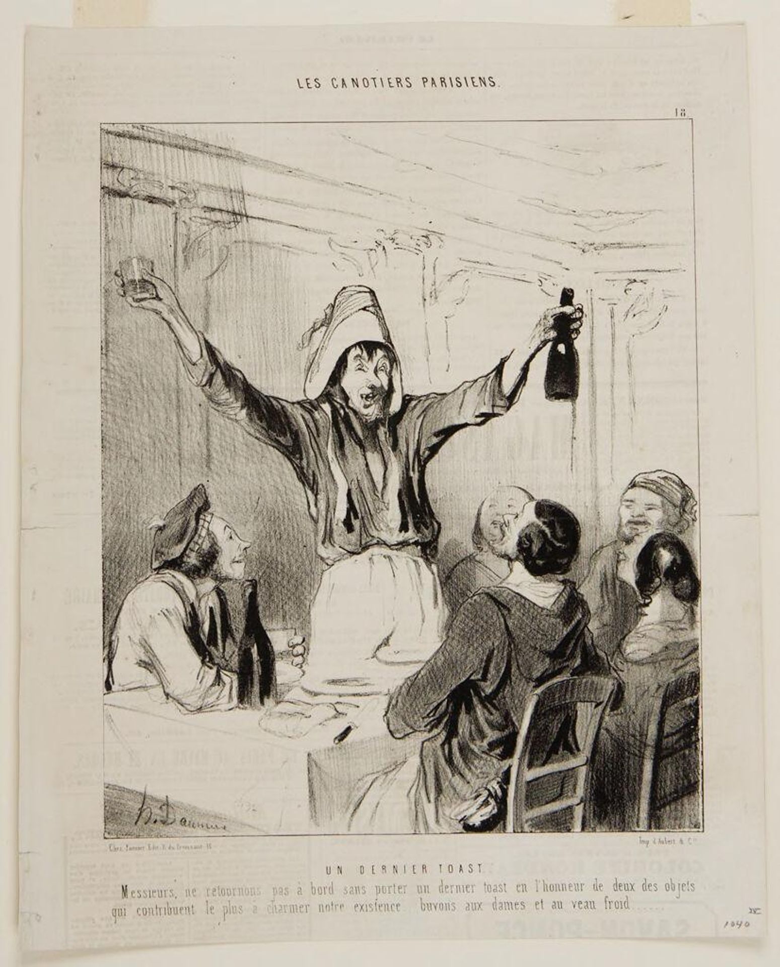 A Final Toast by Honoré Daumier