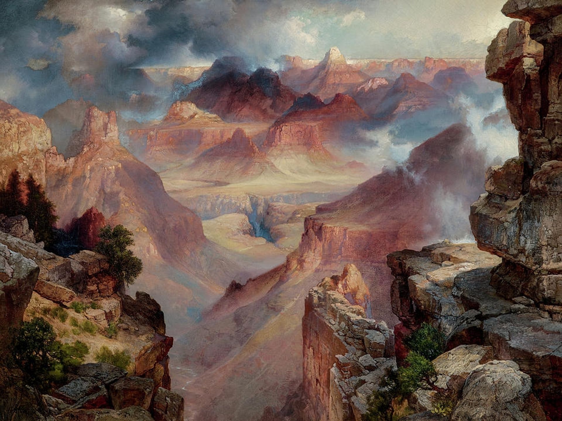 Grand Canyon of Arizona at Sunset by Thomas Moran