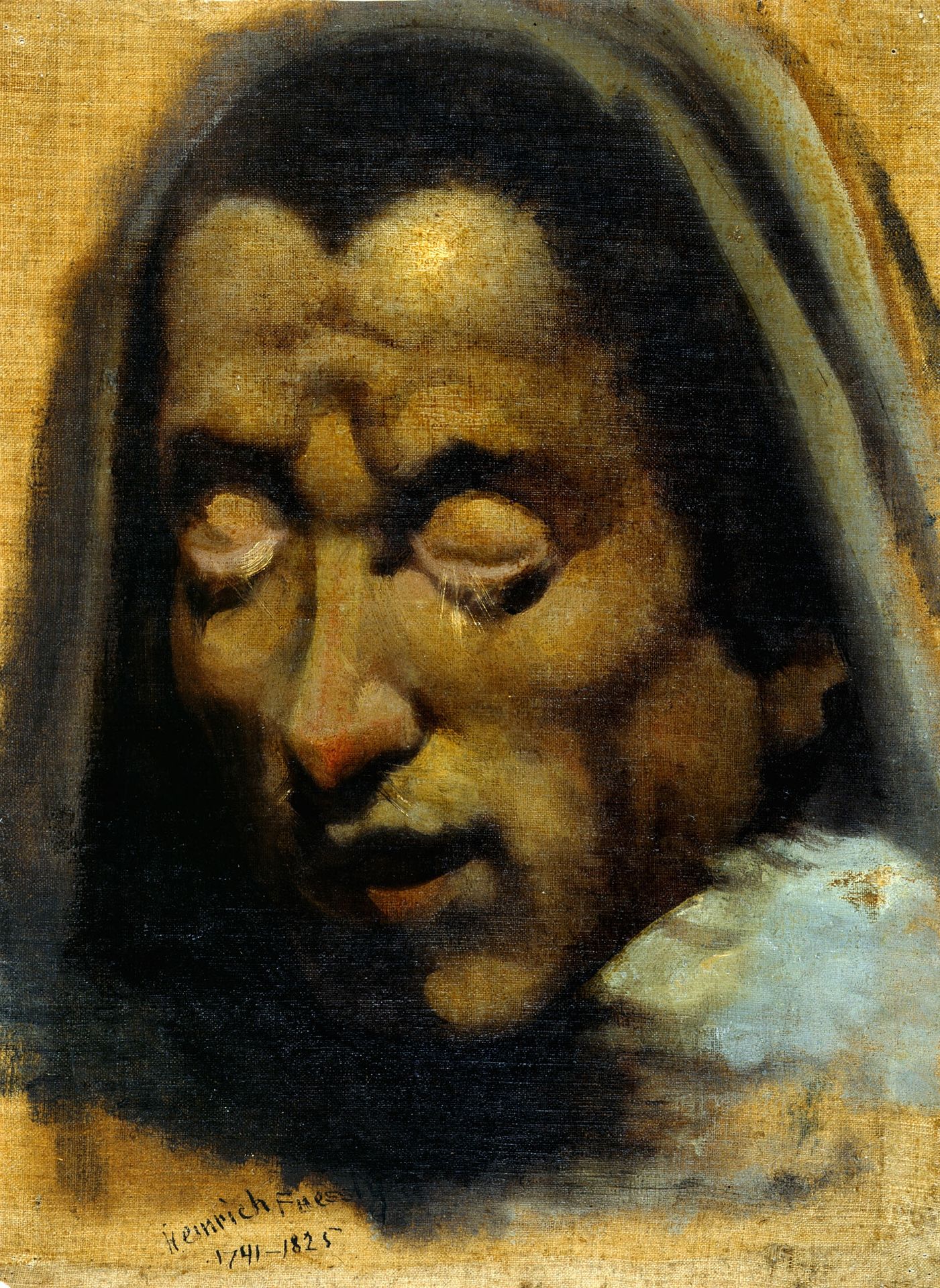 Head of a Damned Soul from Dante's "Inferno," (verso) by Henry Fuseli