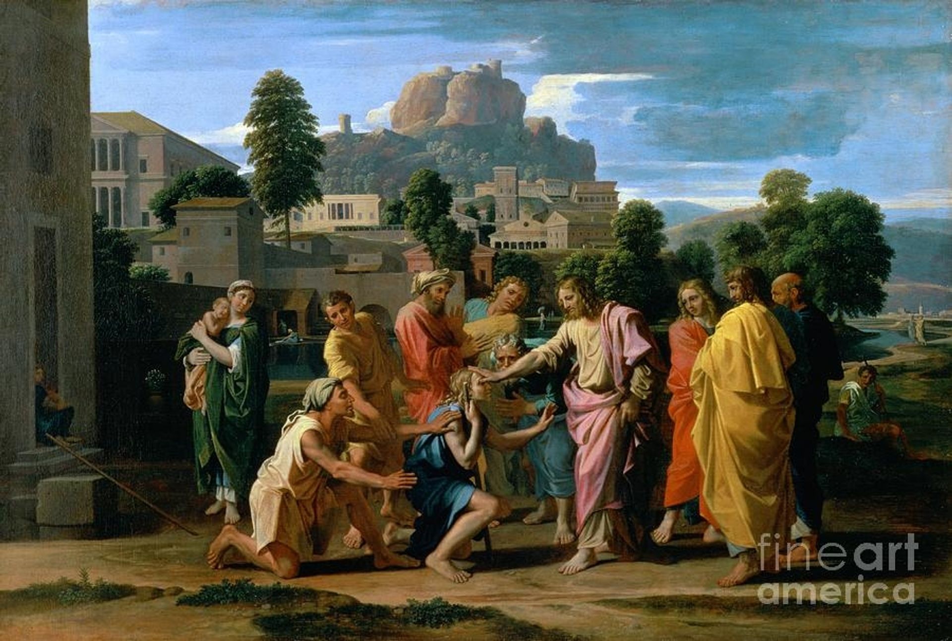 The Blind of Jericho by Nicolas Poussin