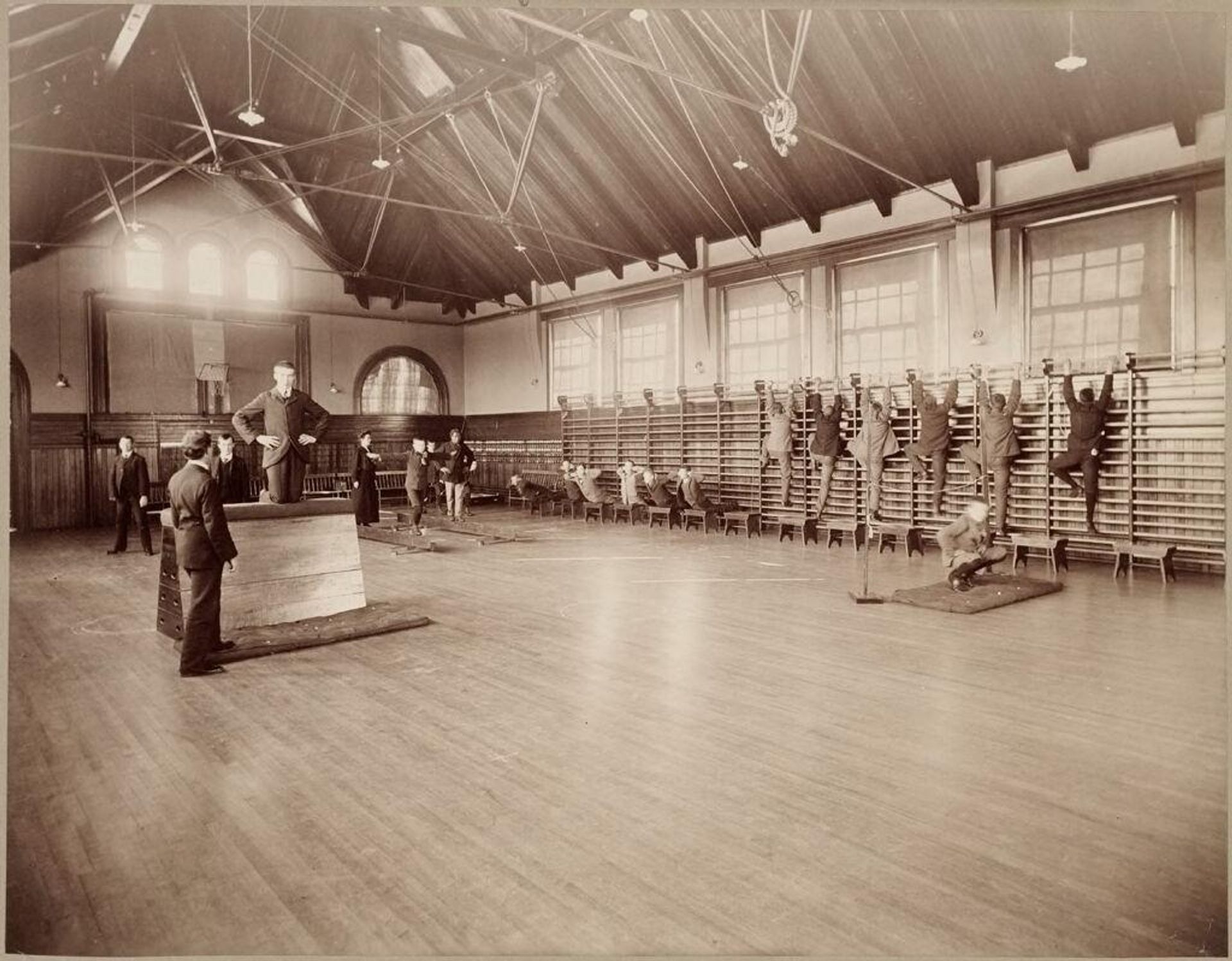 Defectives, Feeble-minded: United States. Massachusetts. Waverly. School for Feeble-minded: Massachusetts School for the Feeble-Minded.: Advanced Class in Gymnastics. by William A. Webster