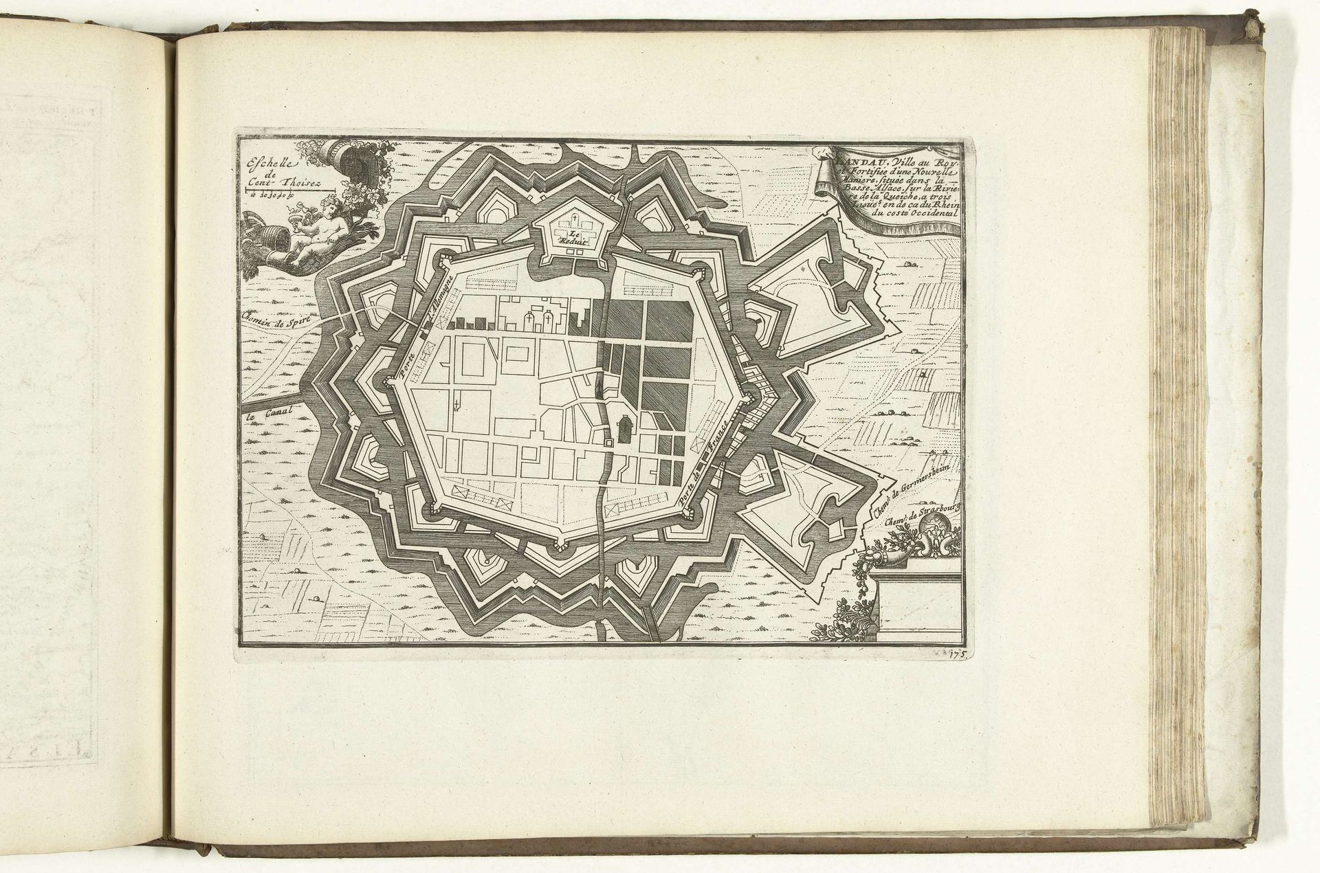 Plattegrond van Landau, 1726 by Anonymous