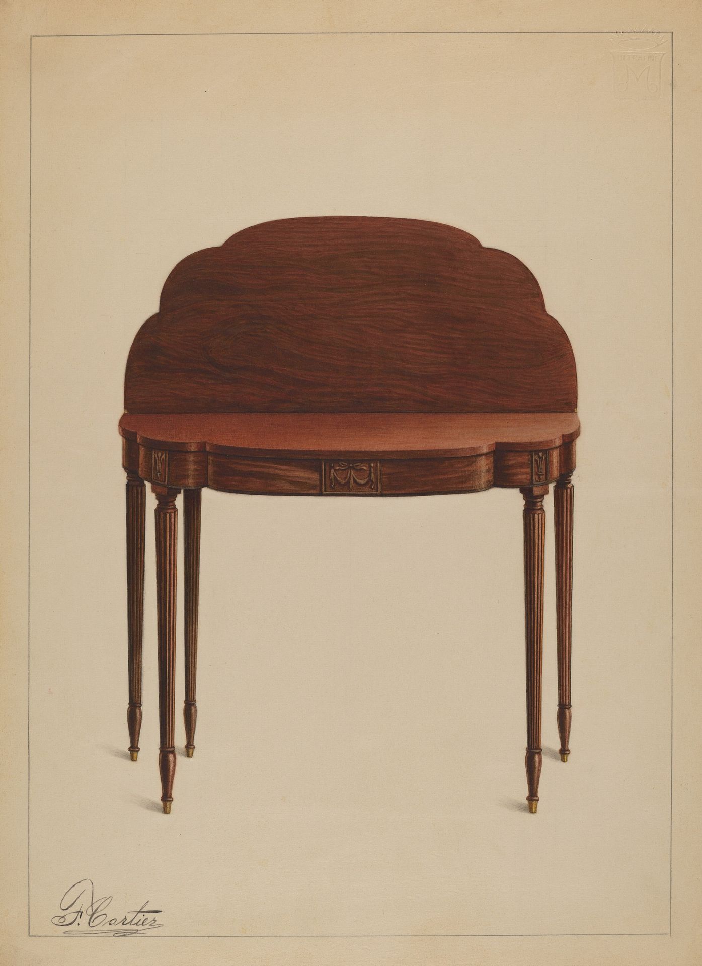 Card Table by Ferdinand Cartier