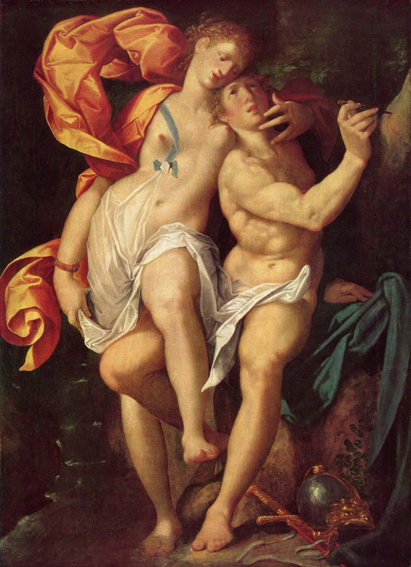 Angelica and Medoro by Bartholomeus Spranger