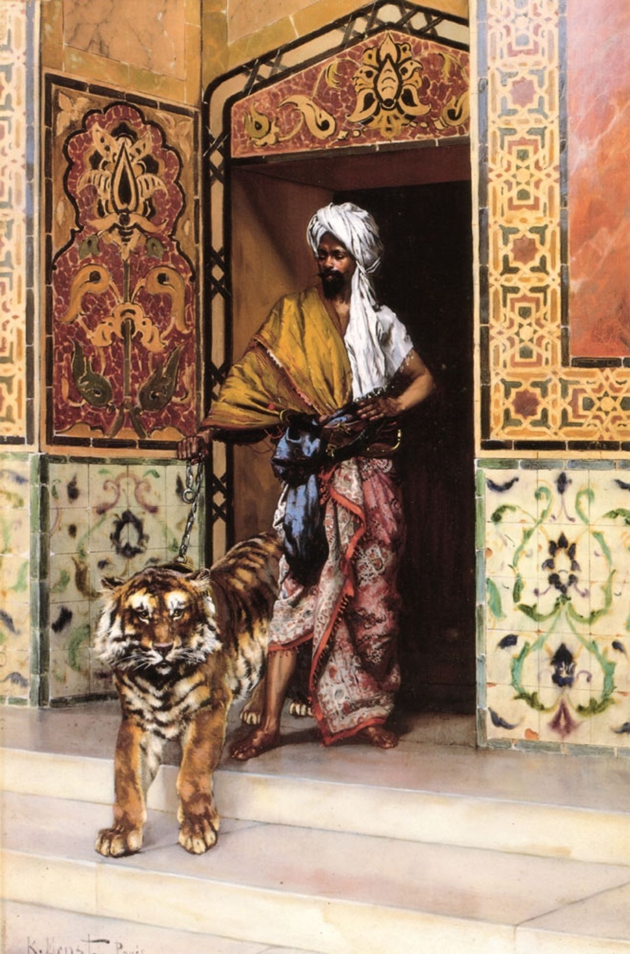 The Pashas Favourite Tiger by Rudolf Ernst