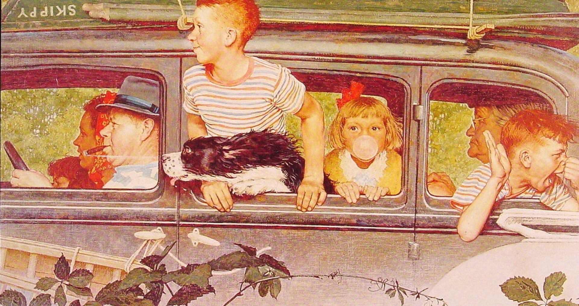 Going and Coming by Norman Rockwell
