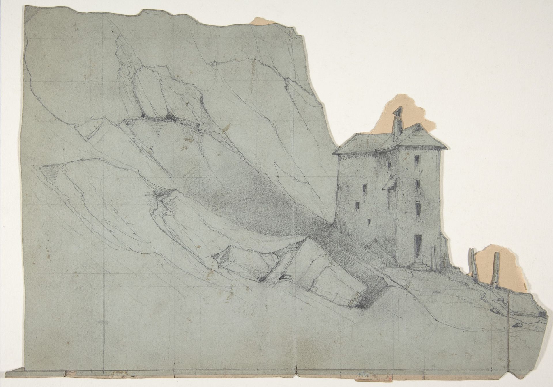 Design for a Stage Set at the Opéra, Paris by Eugène Cicéri