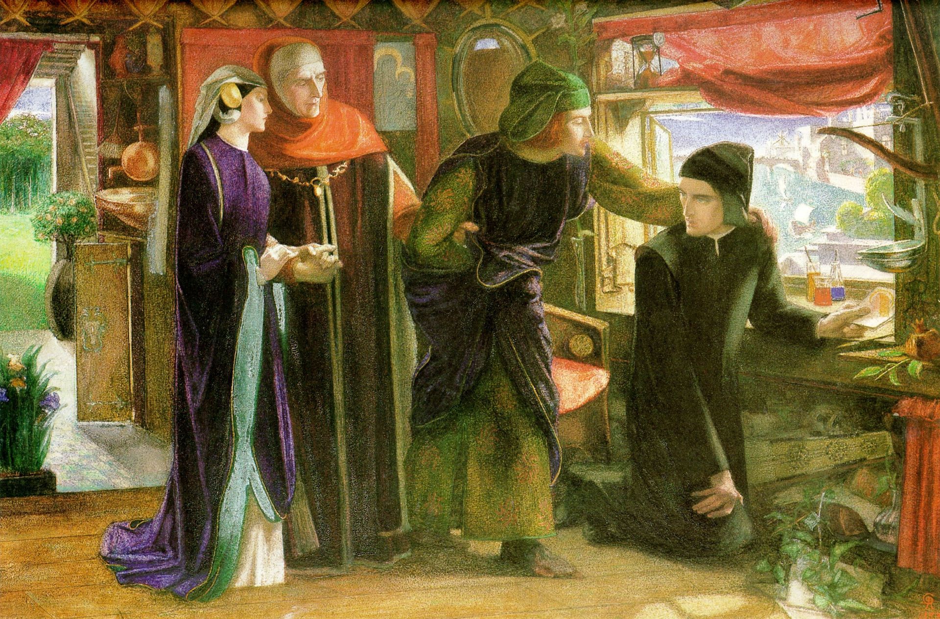 The First Anniversary of the Death of Beatrice by Dante Gabriel Rossetti