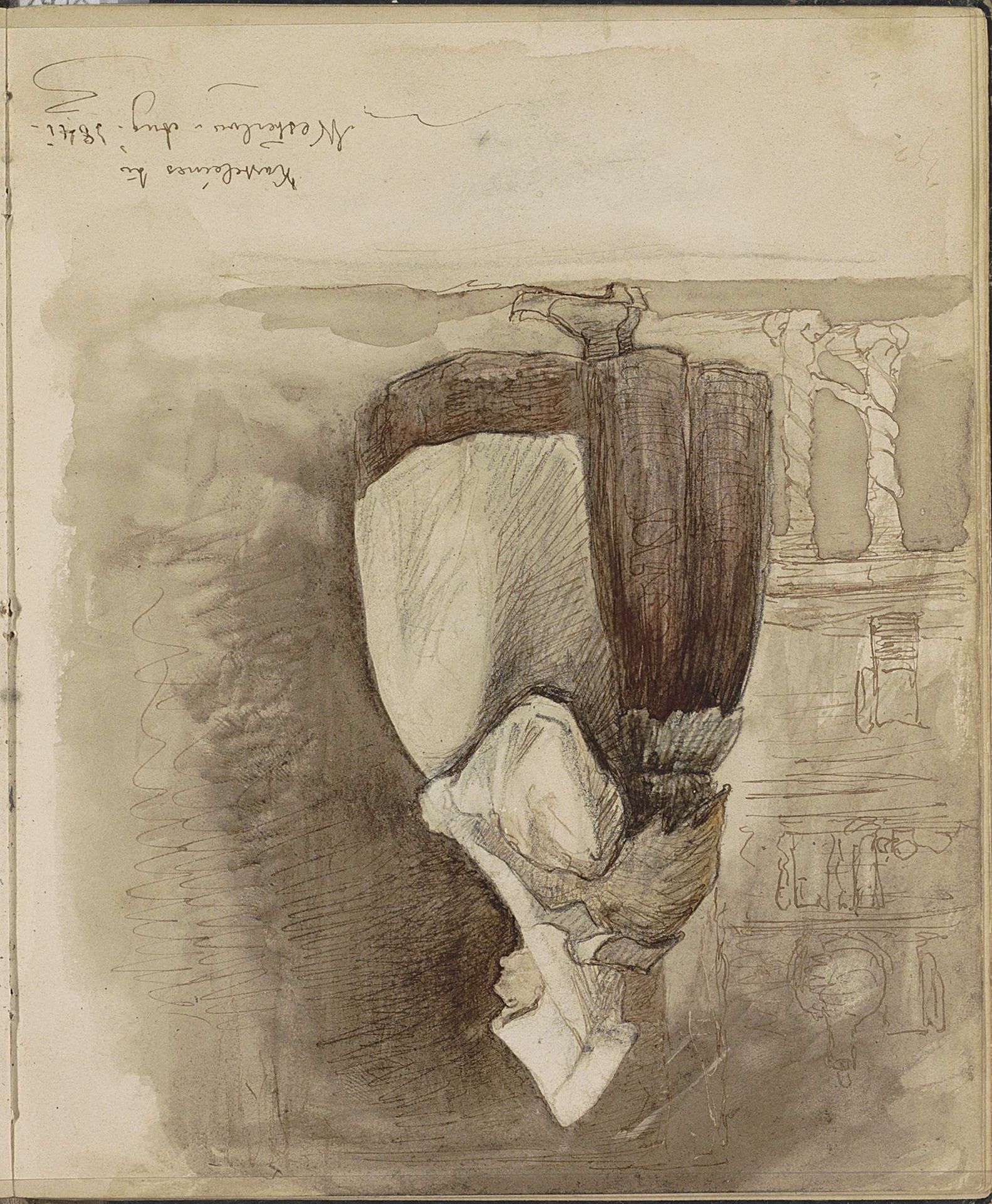 Kasteleine te Westerlo, van opzij gezien by Johannes Tavenraat