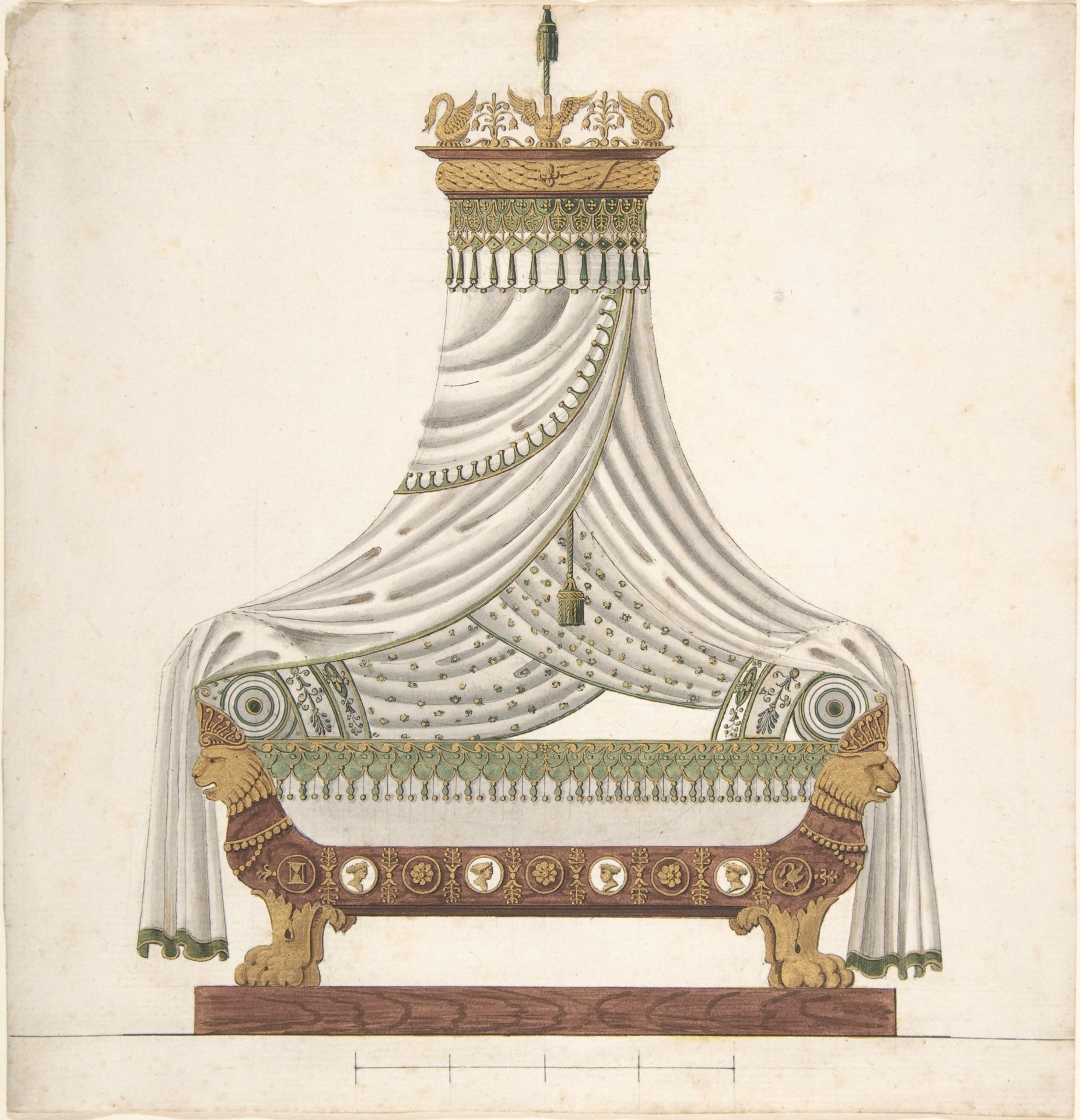 Design for Canopy Bed by Anonymous