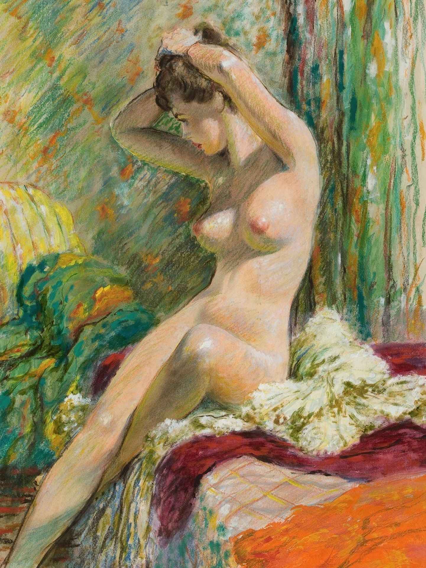 Seated Nude by Edwin Georgi