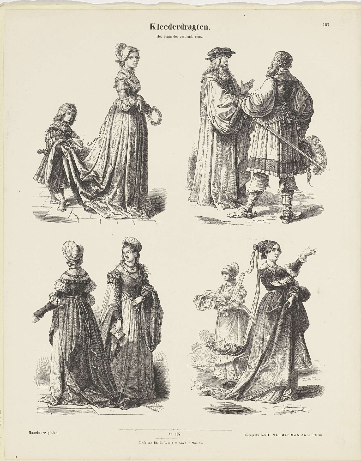 Kleederdragten / Het begin der zestiende eeuw by Ernst Fröhlich