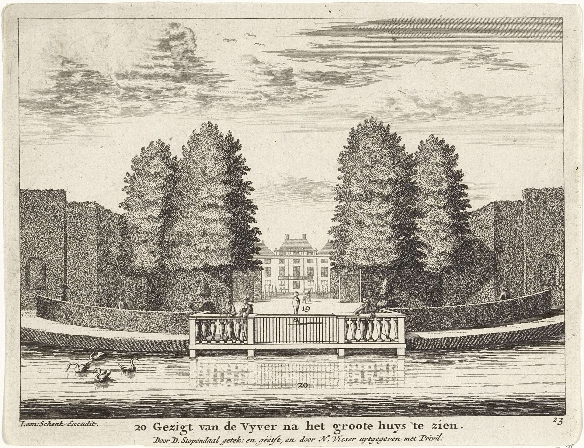 Hofstede Clingendael bij 's Gravenhage by Daniël (I) Marot