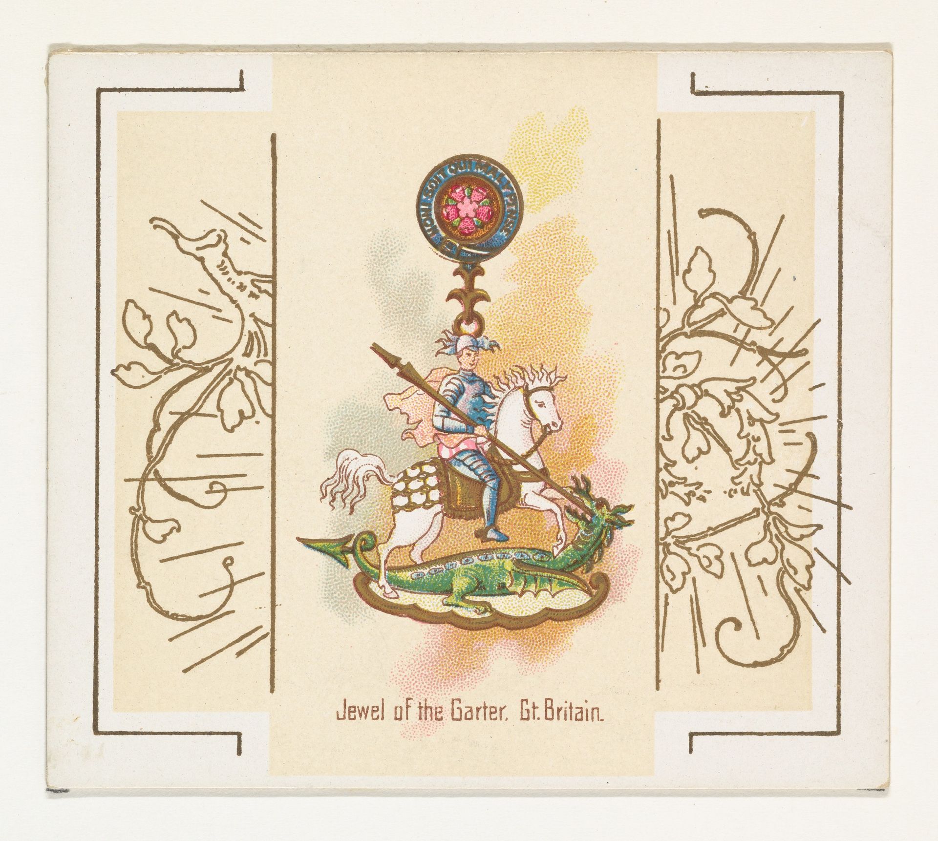 Jewel of the Garter, Great Britain, from the World's Decorations series (N44) for Allen & Ginter Cigarettes by Allen & Ginter