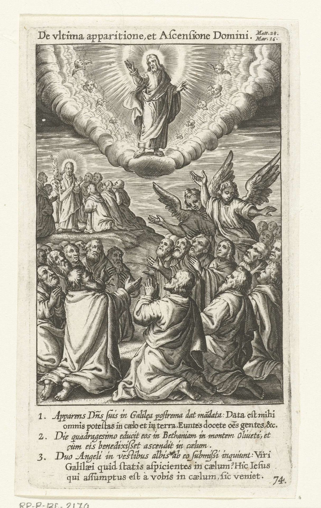 Hemelvaart van Christus by Boëtius Adamsz. Bolswert
