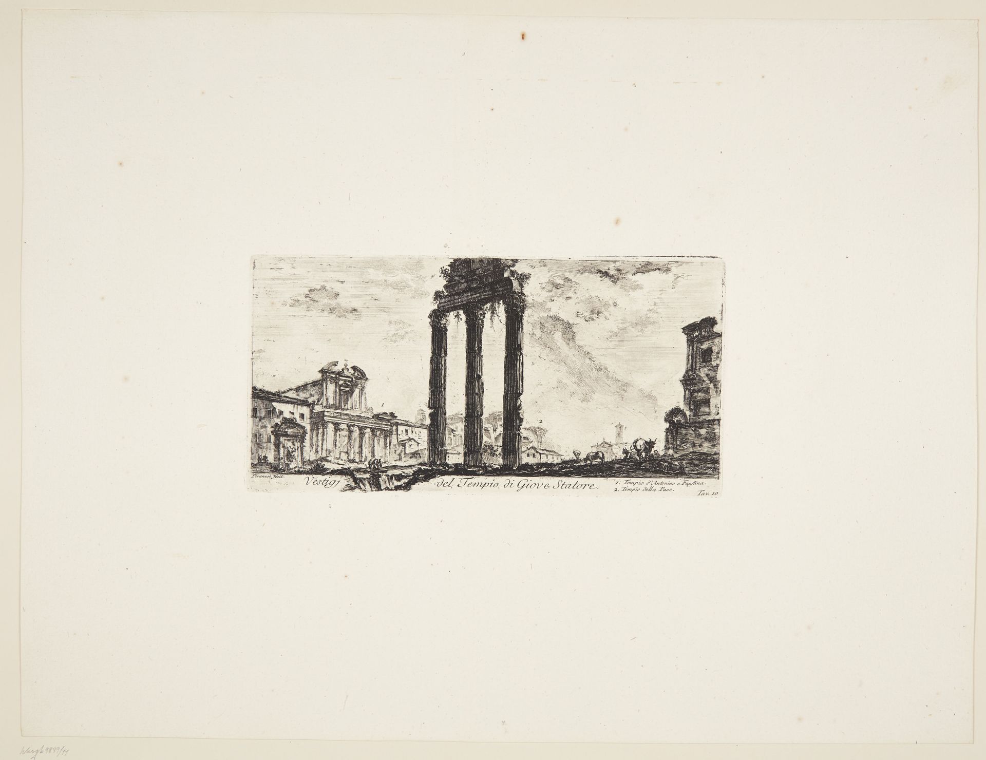 Remains of the Temple of Jupiter the Supporter by Giovanni Battista Piranesi