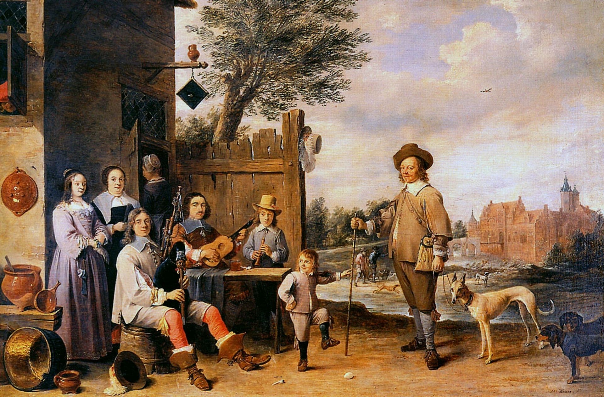 Landscape with a family by David Teniers The Younger