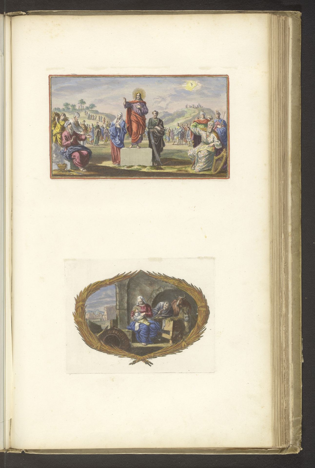 Blad met illustratie en vignet by Dirk Janszoon van Santen