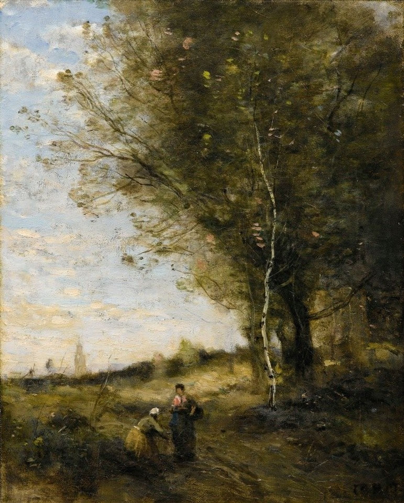 The Wood Collectors by Camille Corot