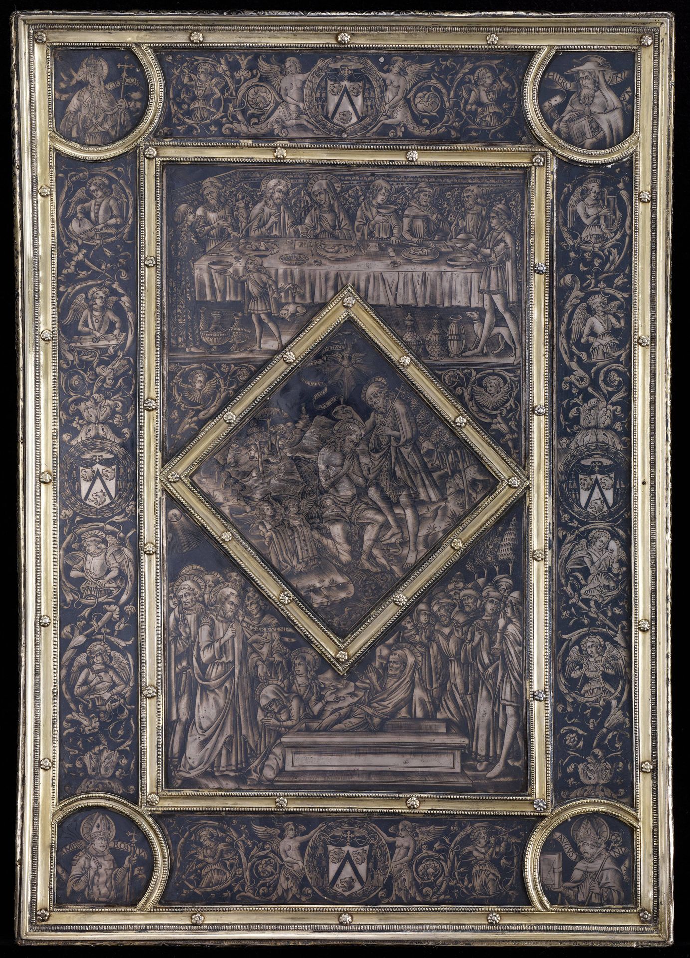Book cover with scenes from the life of Christ by Anonymous