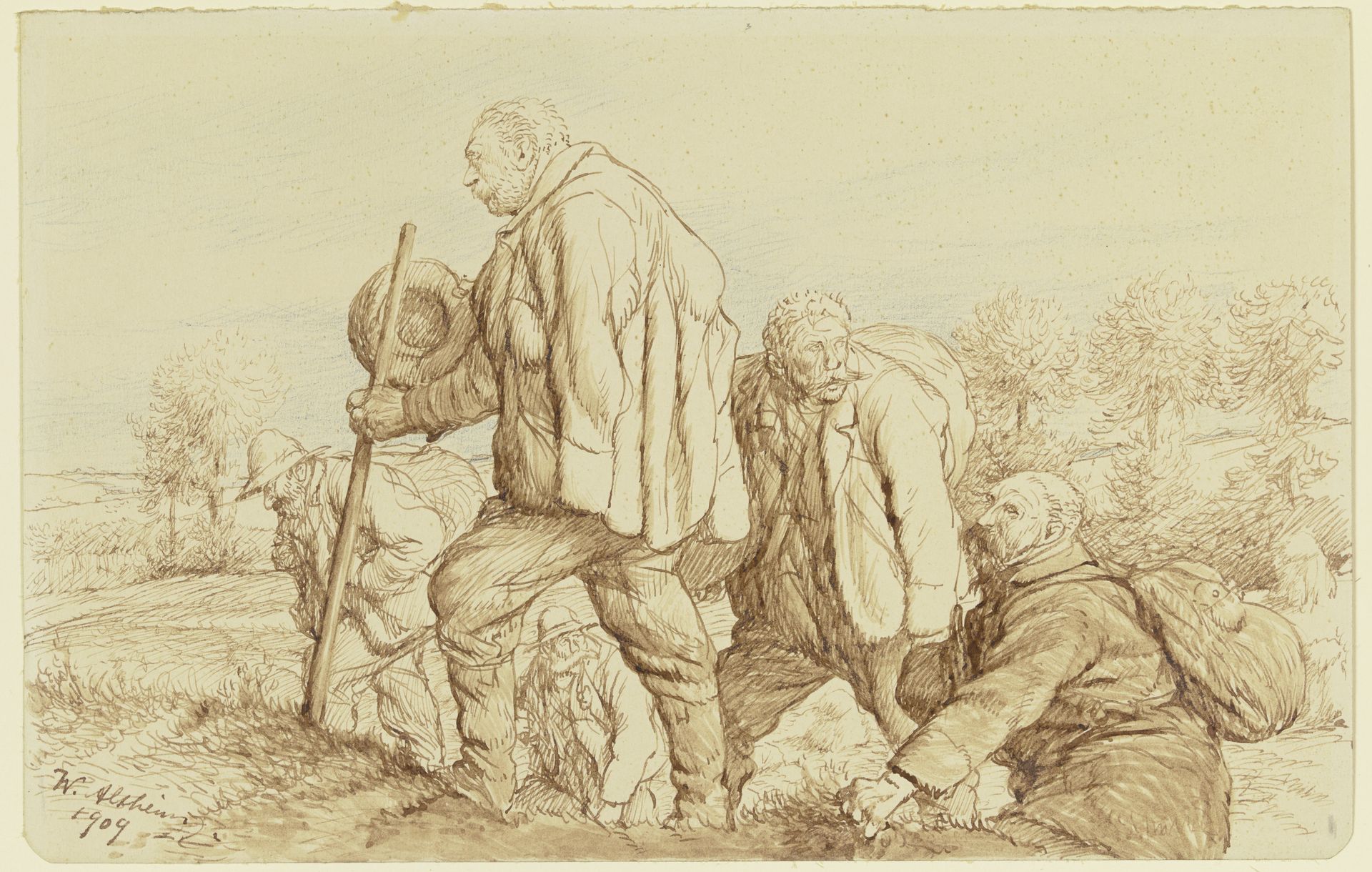 Five wanderers by Wilhelm Altheim