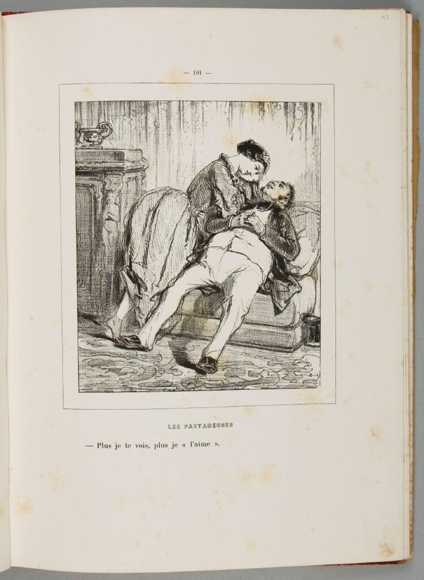 The more I see you, the more I love him., p. 101 by Paul Gavarni