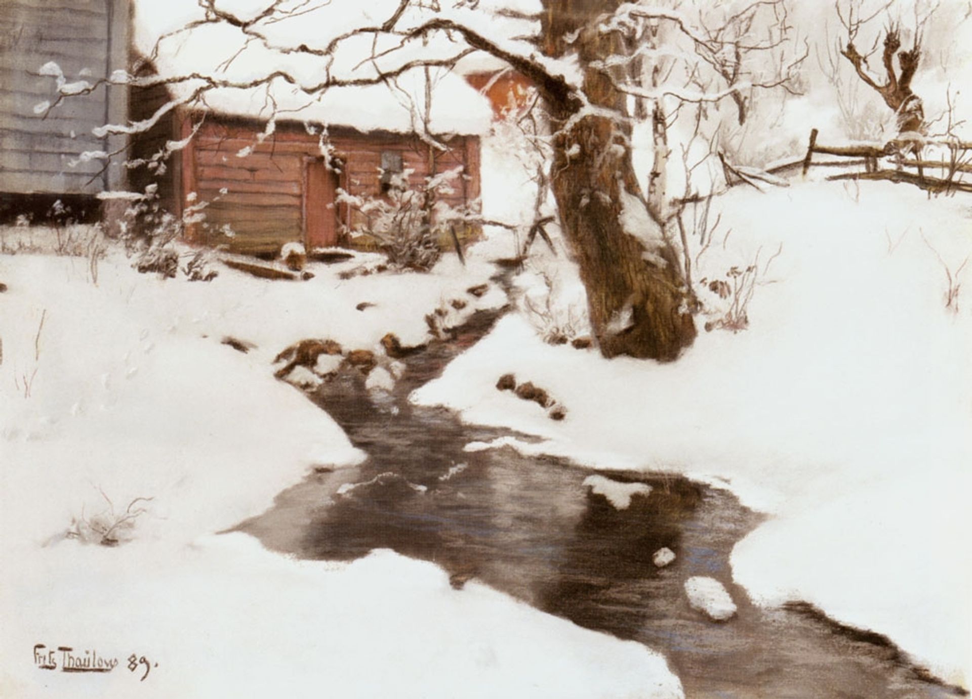 Winter on the Isle of Stord by Frits Thaulow