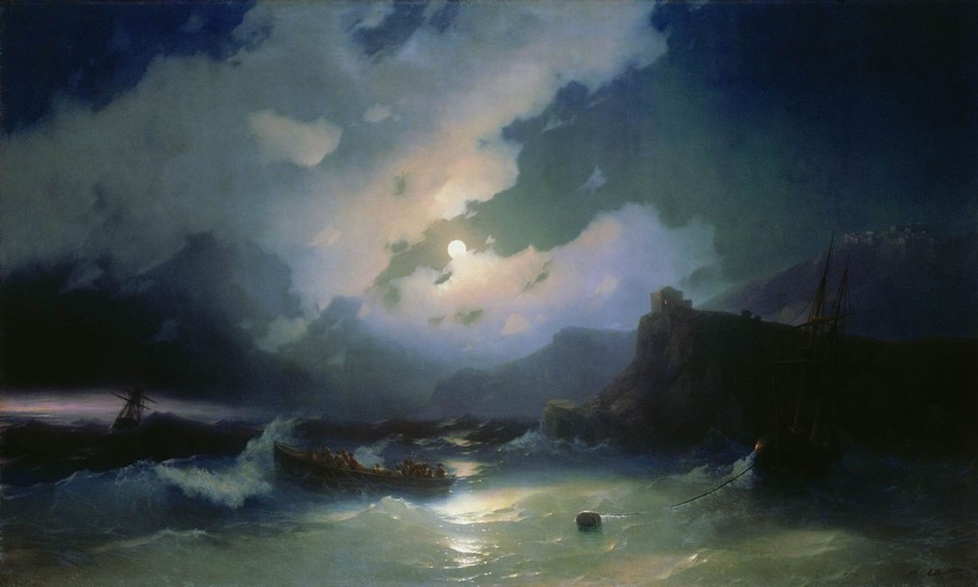 Island of Patmos by Ivan Konstantinovich Aivazovsky