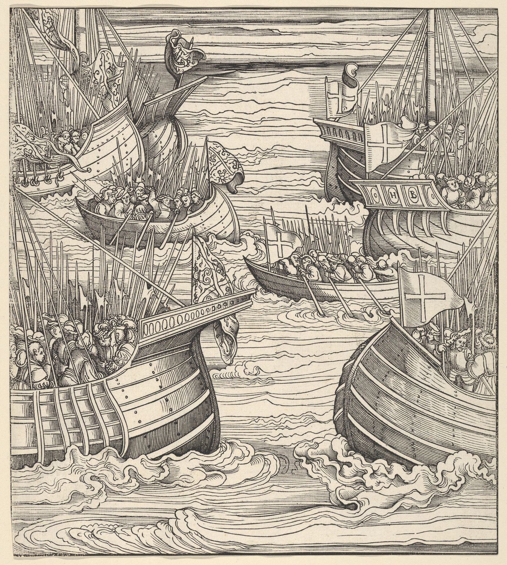 The Voyage of the White King Against the Turks, from Der Weisskunig by Hans Burgkmair
