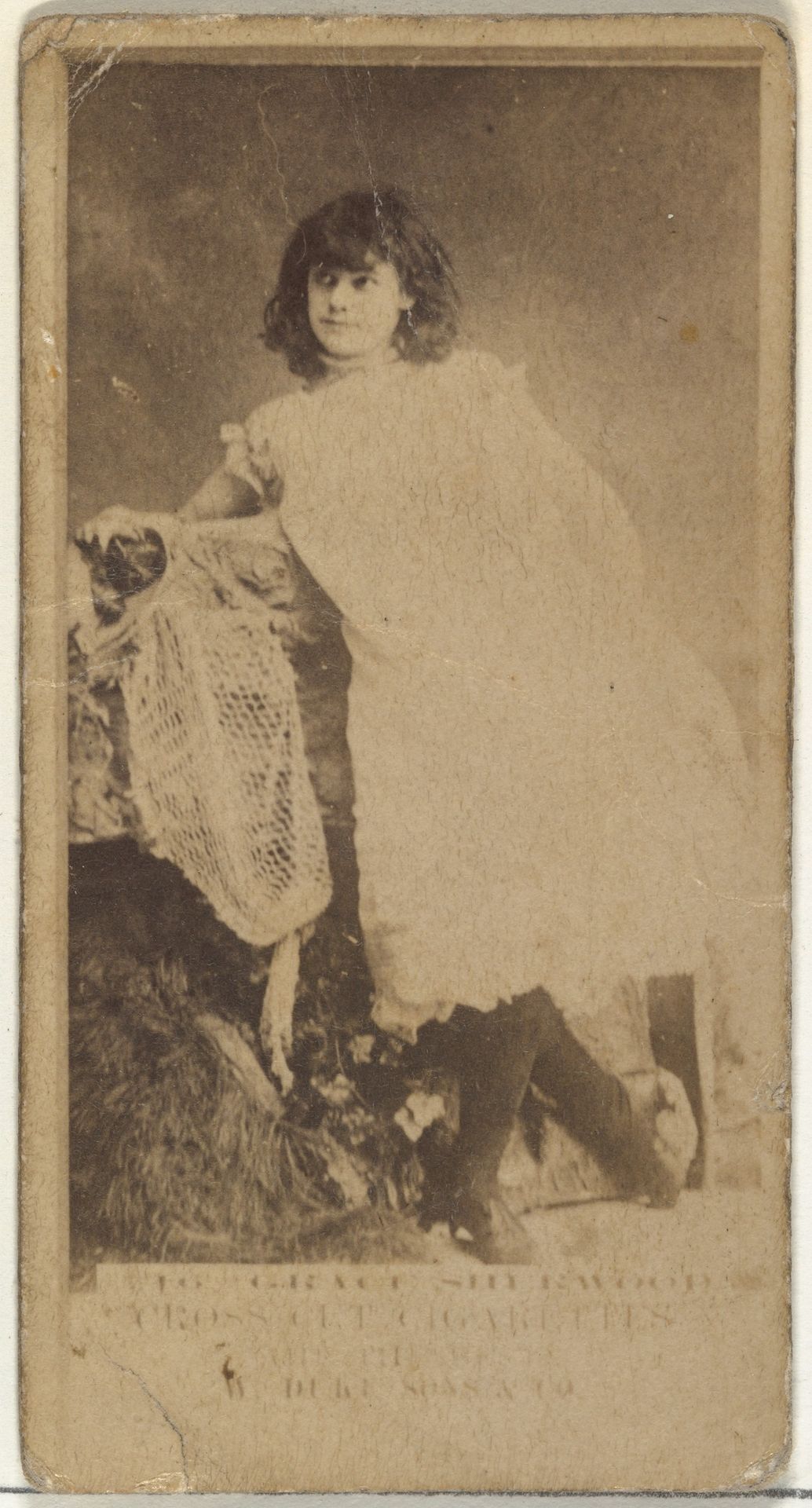 Grace Sherwood, from the Actors and Actresses series (N145-3) issued by Duke Sons & Co. to promote Cross Cut Cigarettes by W. Duke, Sons & Co.