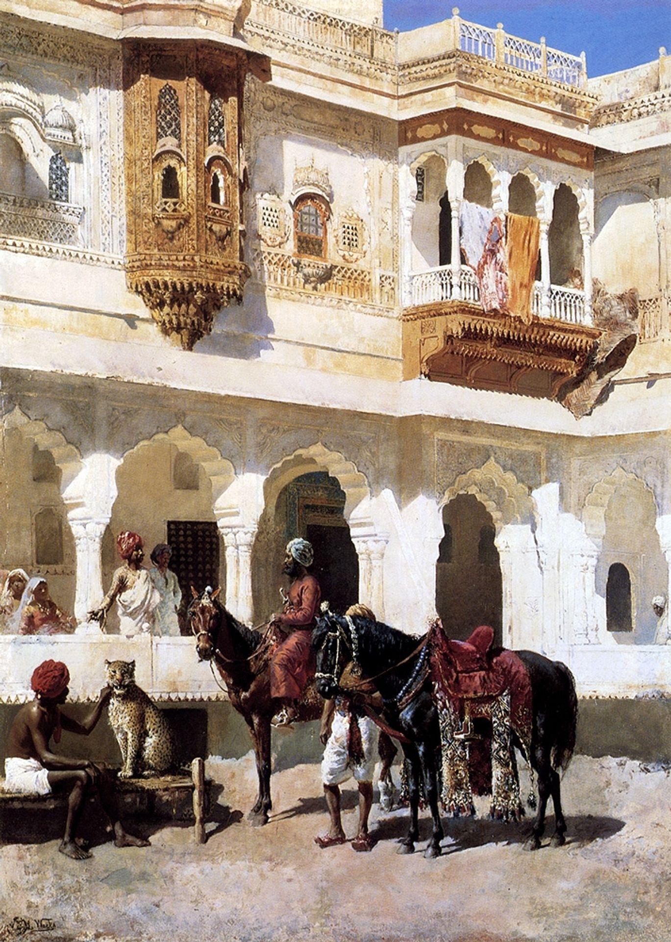 Leaving For The Hunt by Edwin Lord Weeks