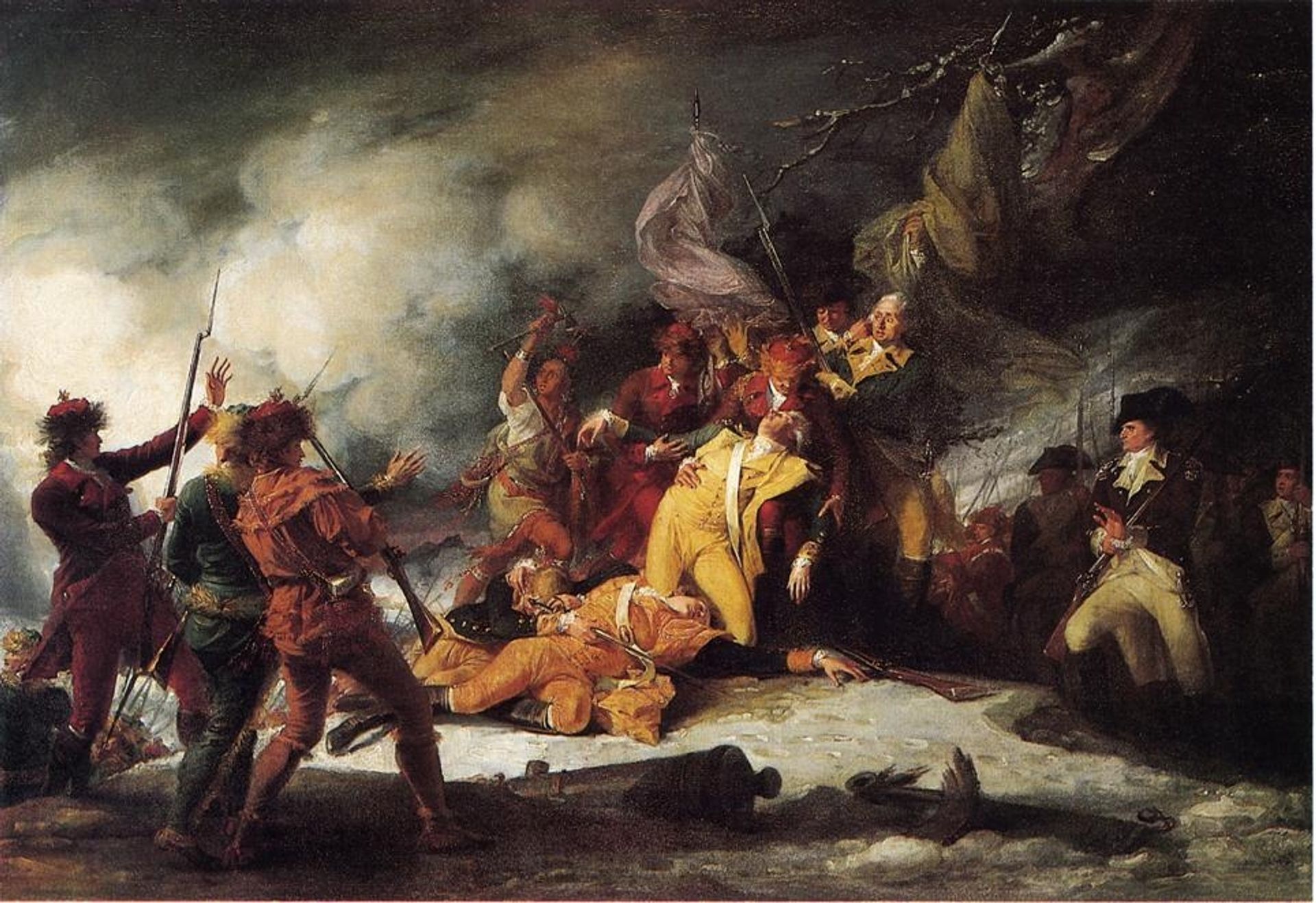 The Death of General Montgomery in the Attack on Quebec by John Trumbull