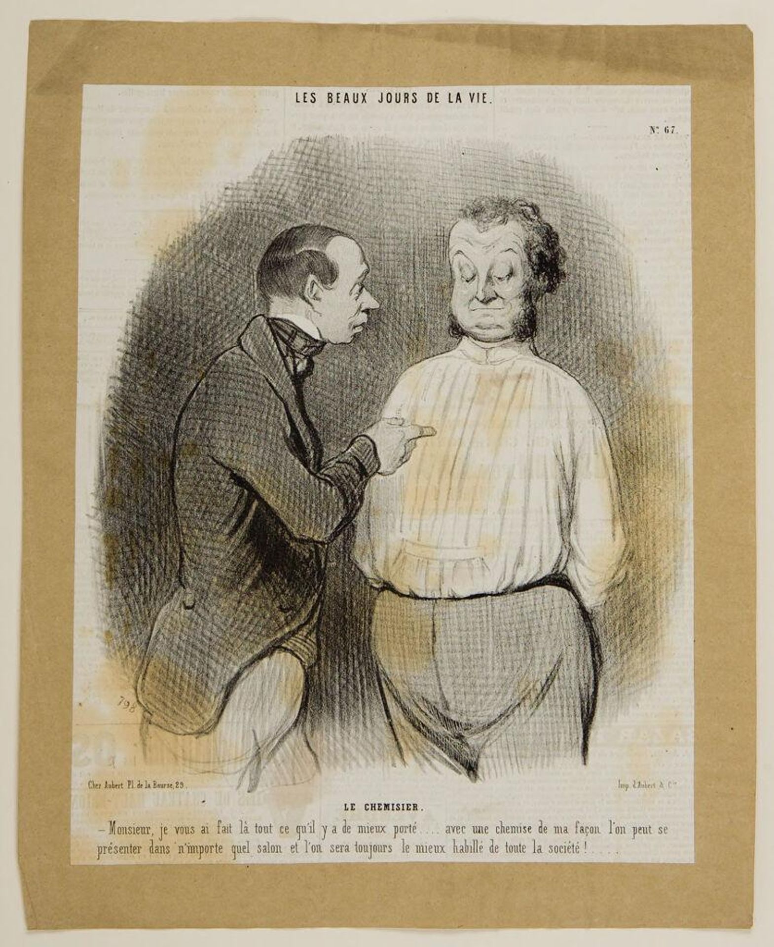 The shirt-maker by Honoré Daumier