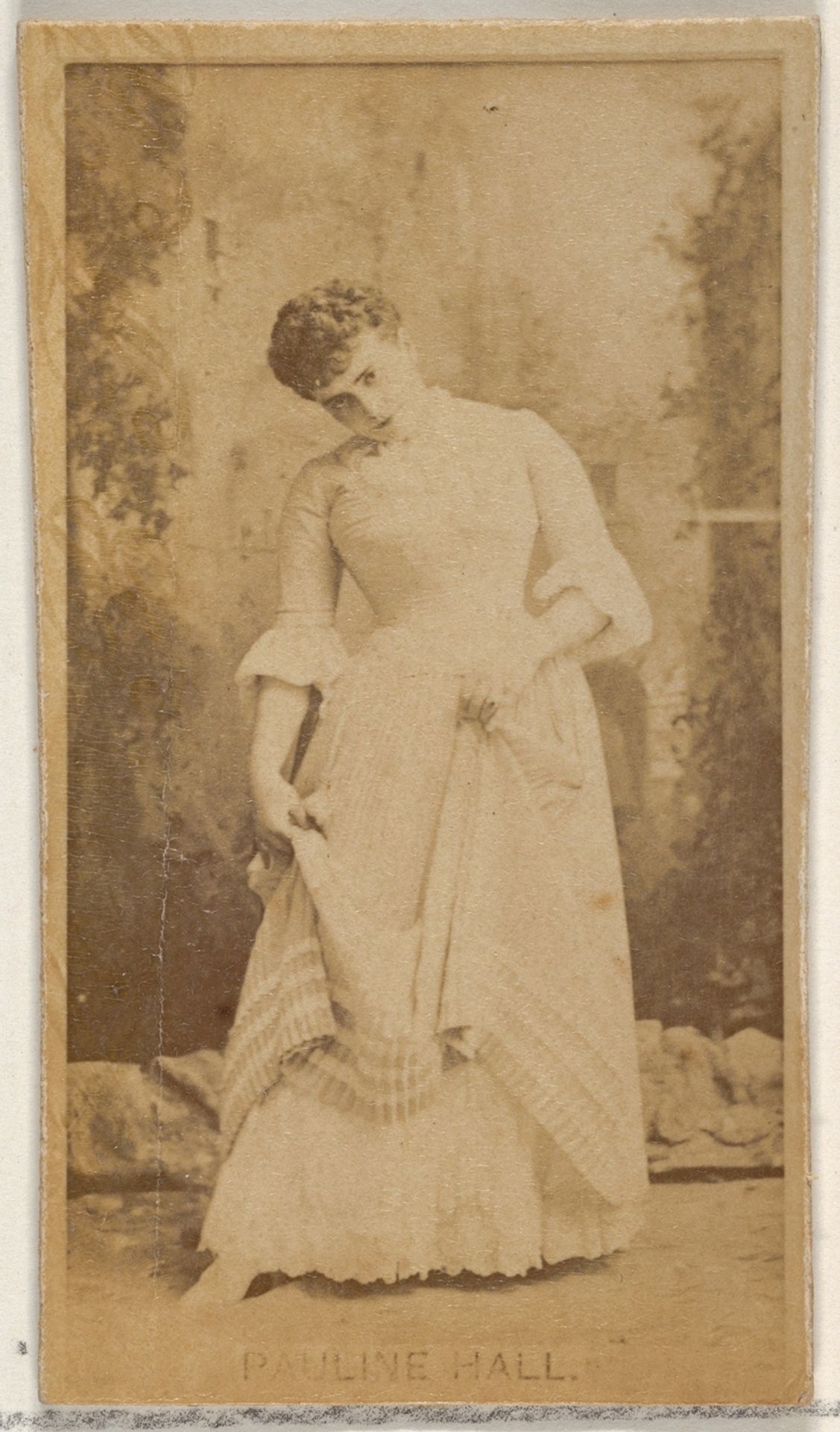 Pauline Hall, from the Actors and Actresses series (N45, Type 8) for Virginia Brights Cigarettes by Allen & Ginter