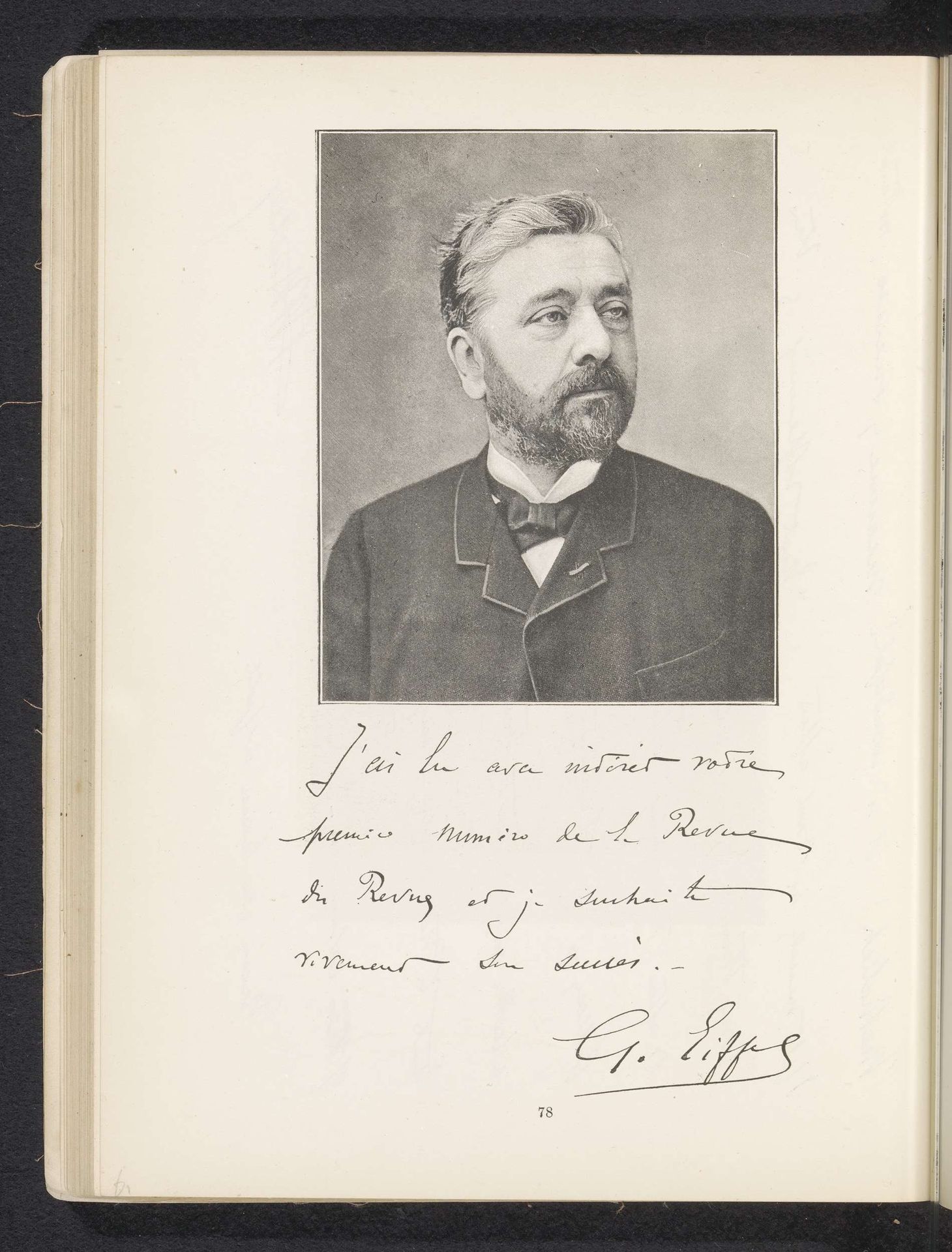 Portret van Gustave Eiffel by Nadar