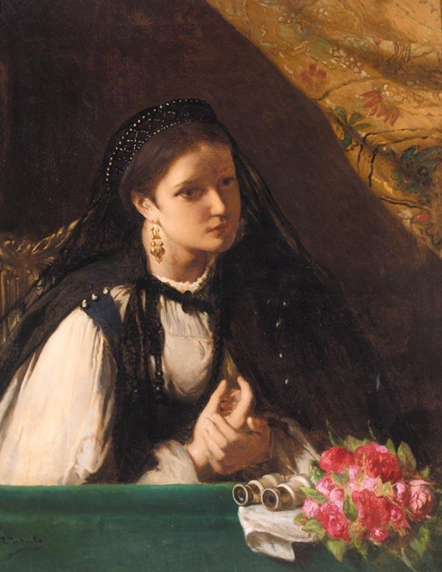 At the theatre, Budapest by Jean-François Portaels