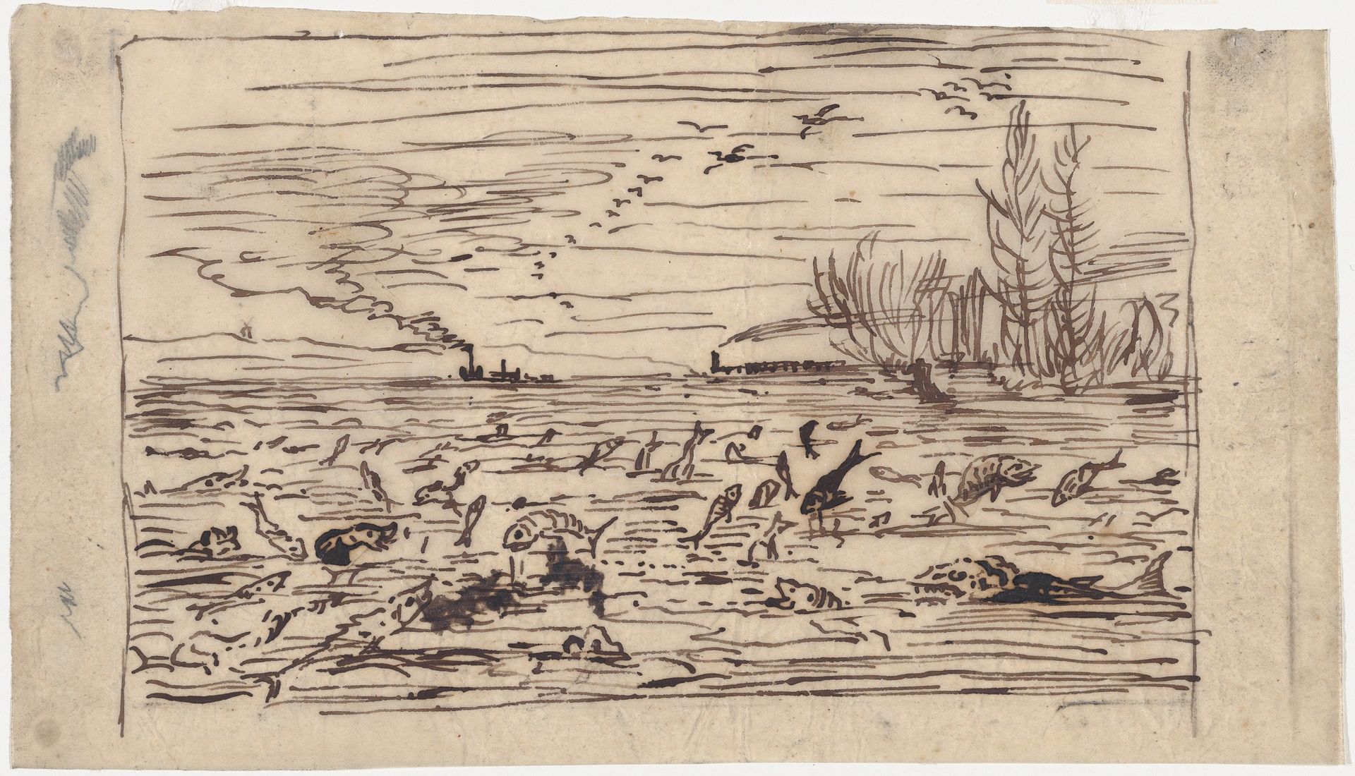 Rejoicing of the Fish at the Departure of the Cabin boy by Charles François Daubigny