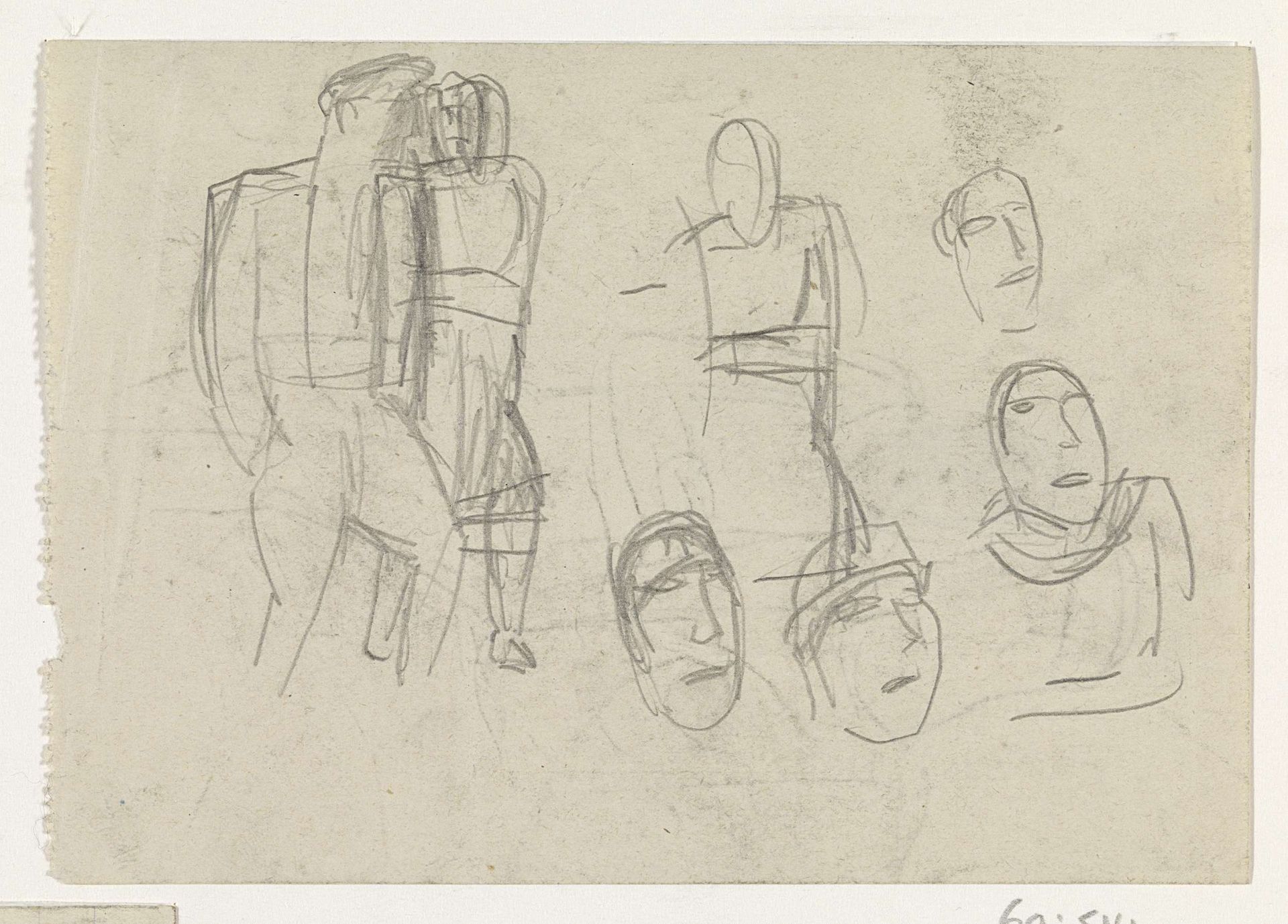 Hoofden en figuren by Leo Gestel