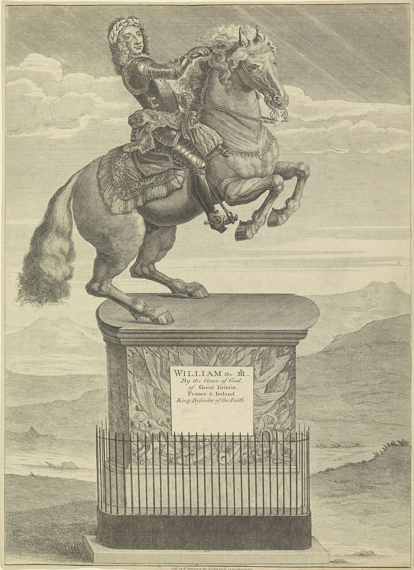 Ruiterstandbeeld van Willem III, prins van Oranje by Anonymous