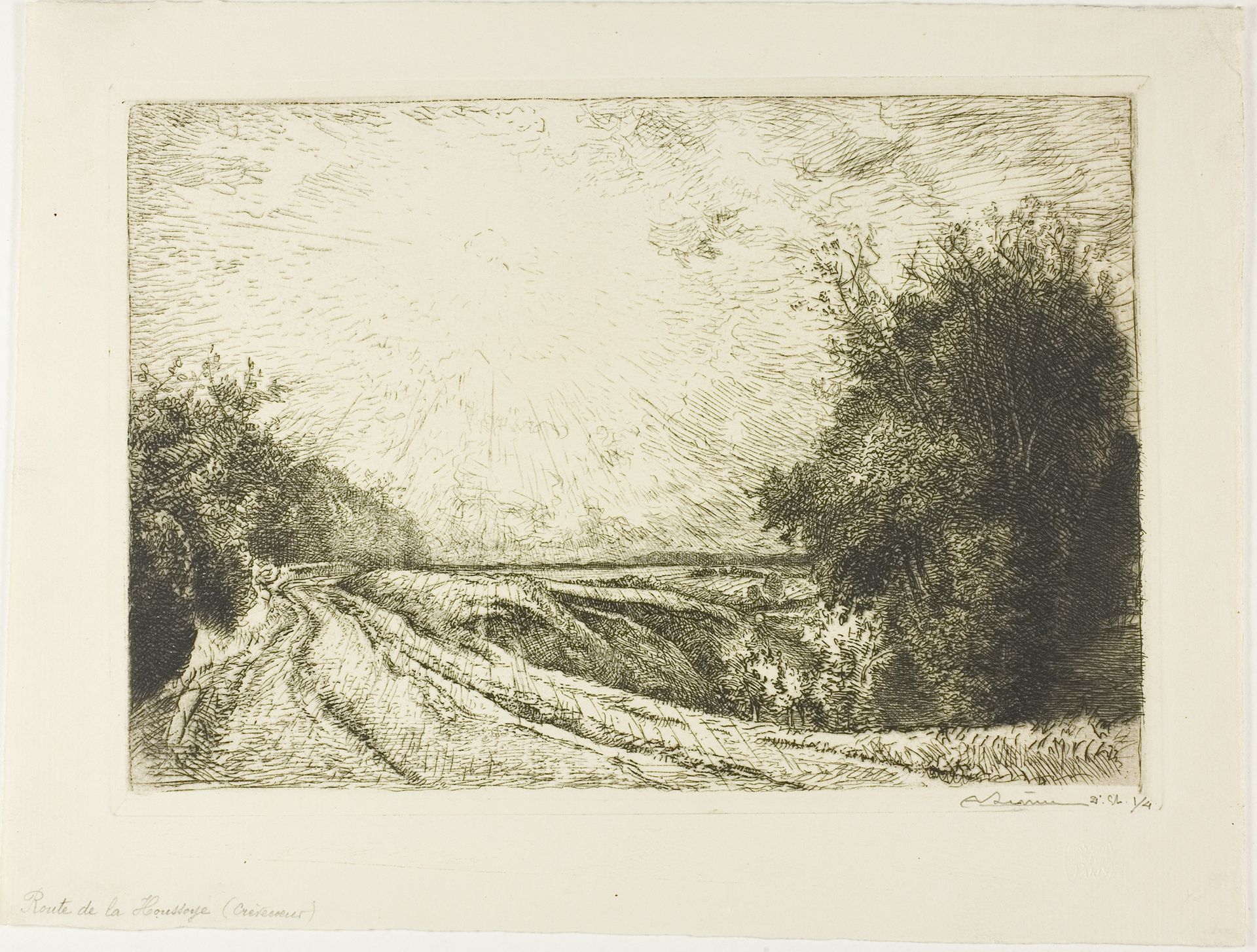 The Road to Houssoye by Auguste-Louis Lepère