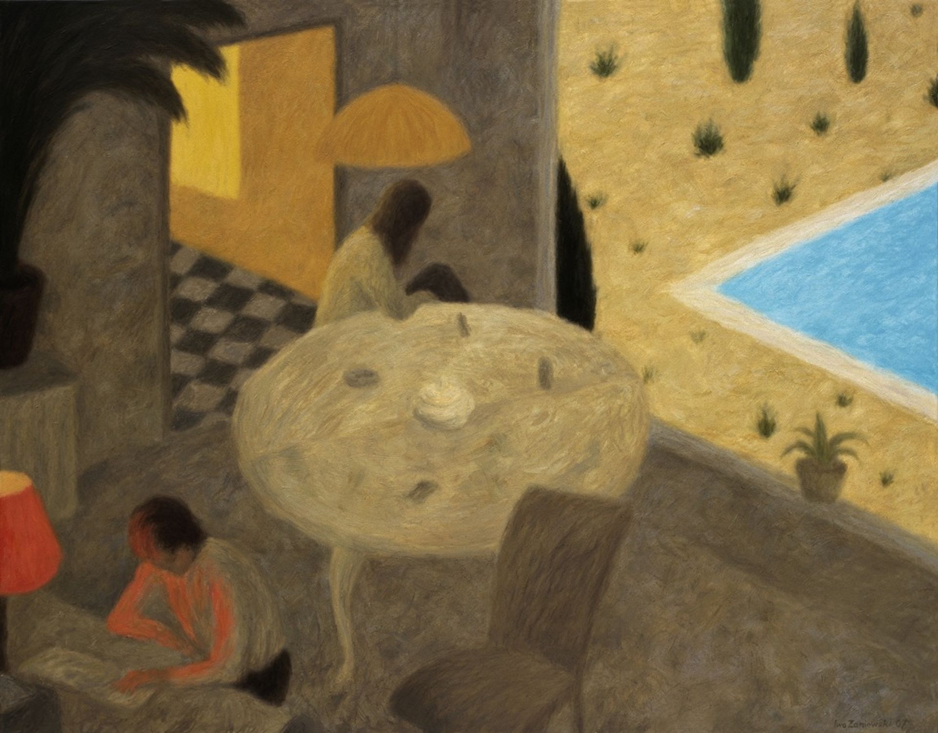 A Room with a View to the Pool by Iwo Zaniewski