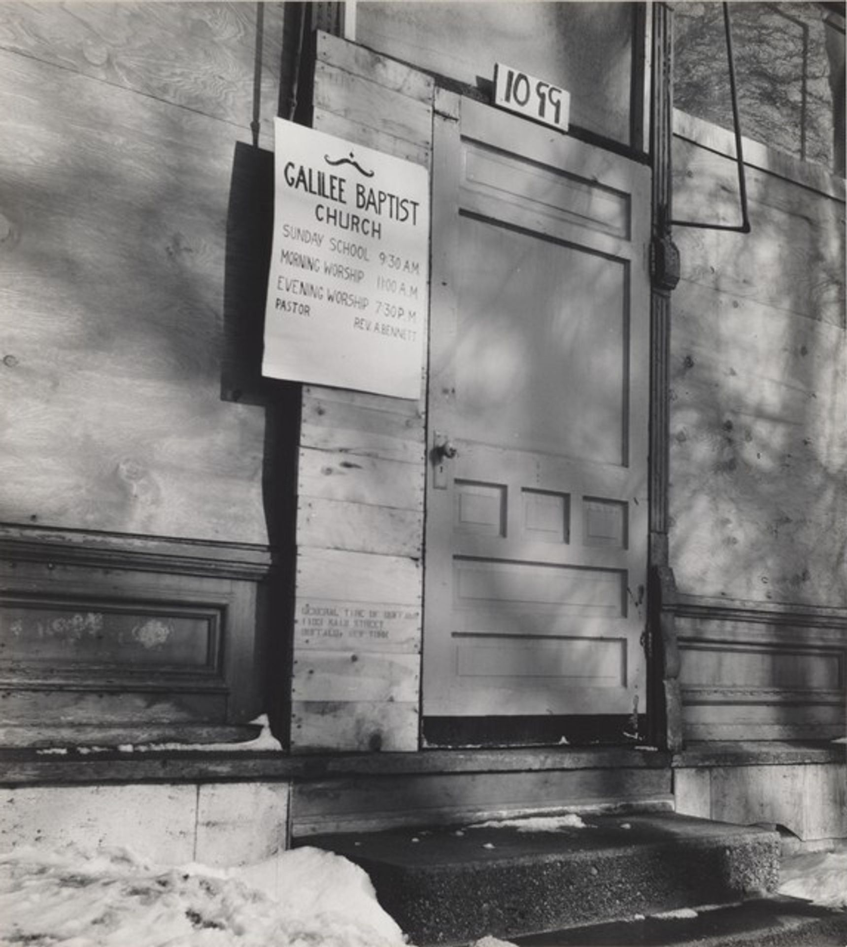 Galilee Baptist Church (Storefront Churches series) by Milton Rogovin