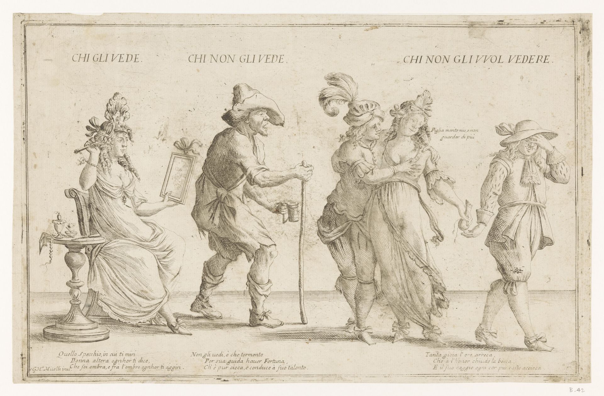 Allegorie op het menselijk gezichtsvermogen by Giuseppe Maria Mitelli