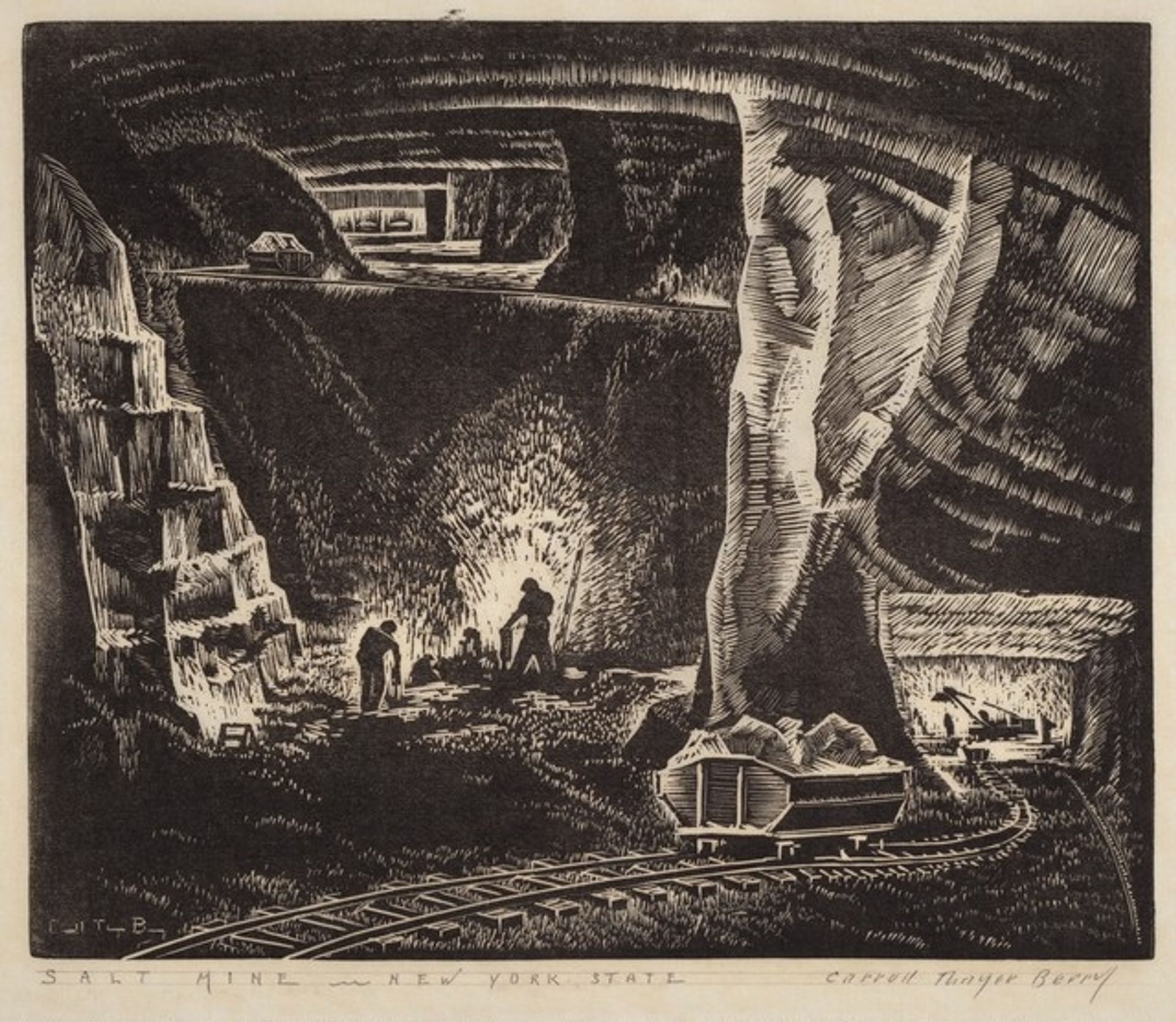 Salt Mine - New York State by Carroll Thayer Berry