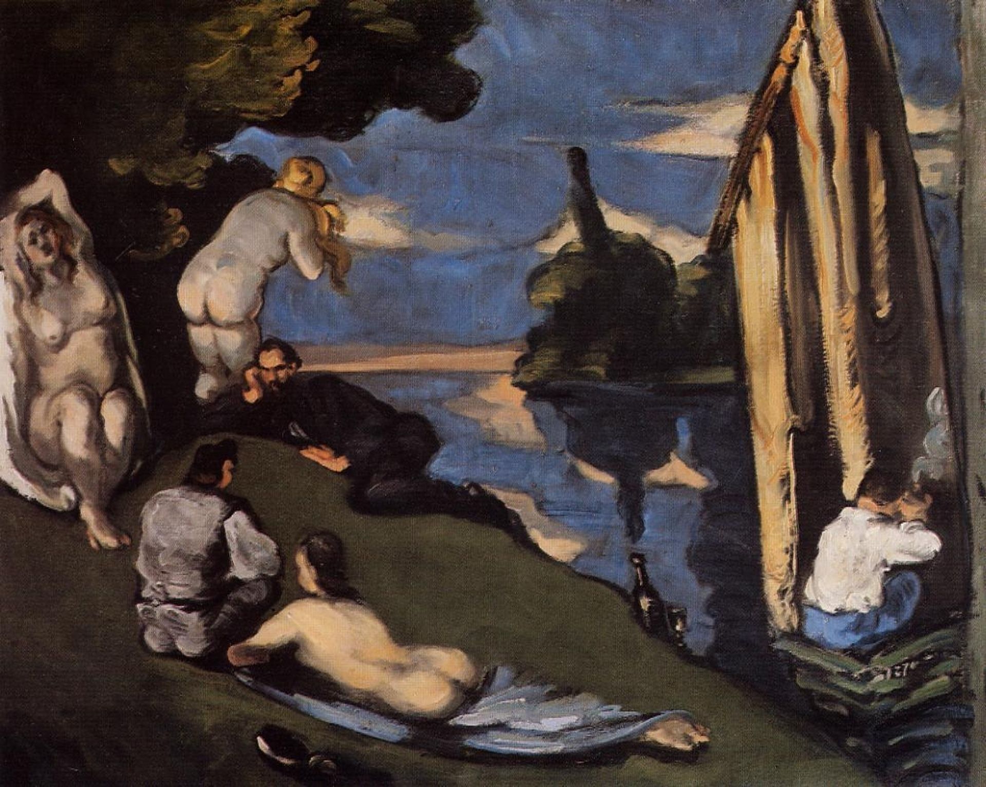 Pastoral, or Idyll by Paul Cézanne