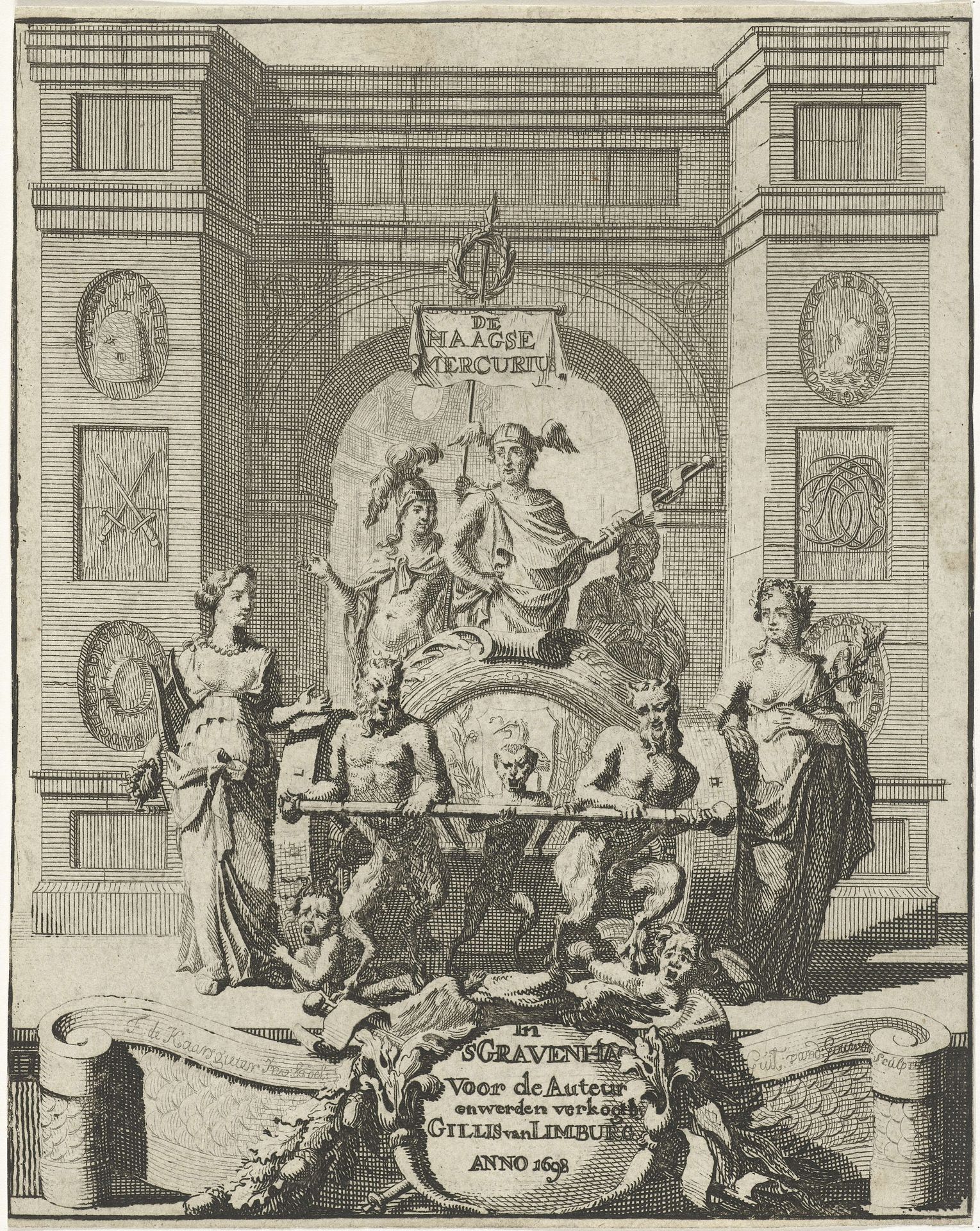 Triomfwagen van Mercurius by Gilliam van der Gouwen