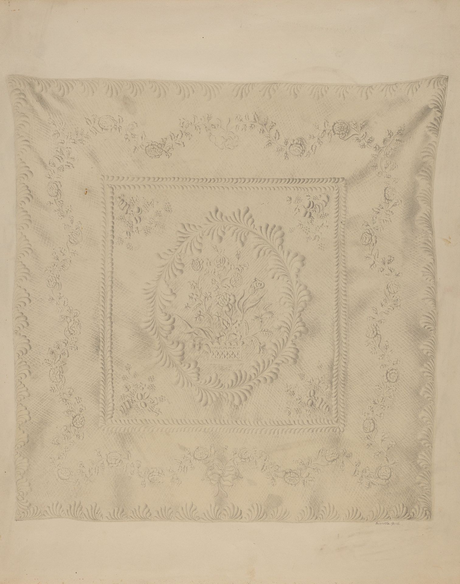 Quilt Coverlet by Minnetta Good