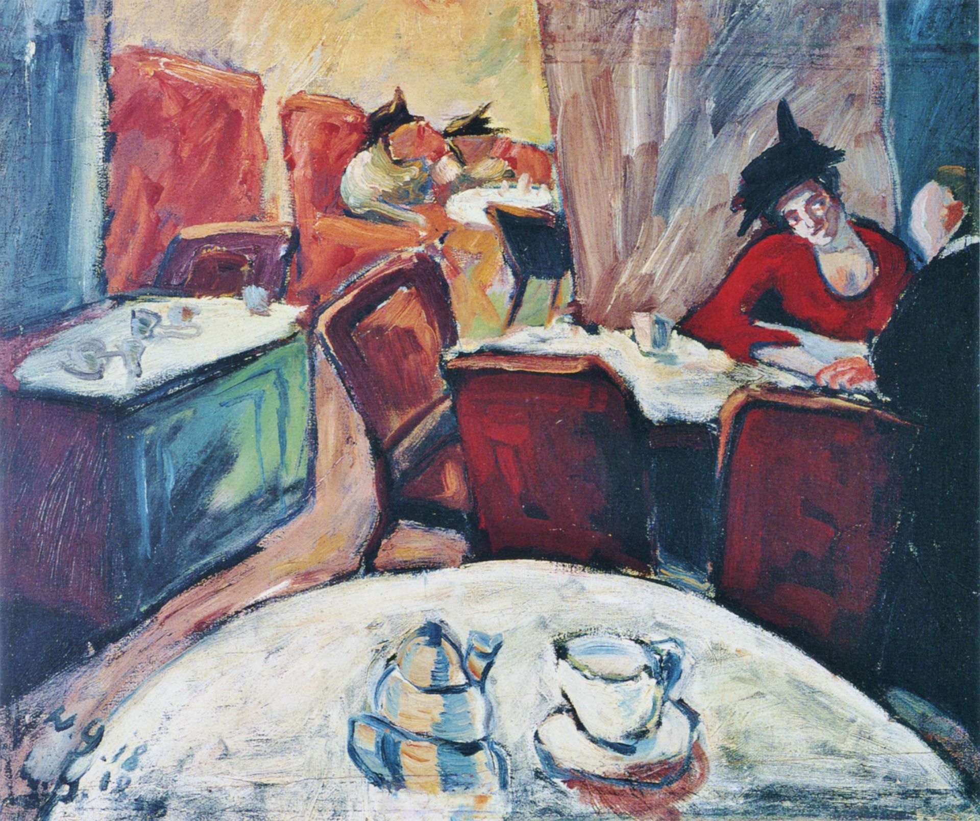 Café by Walter Gramatté