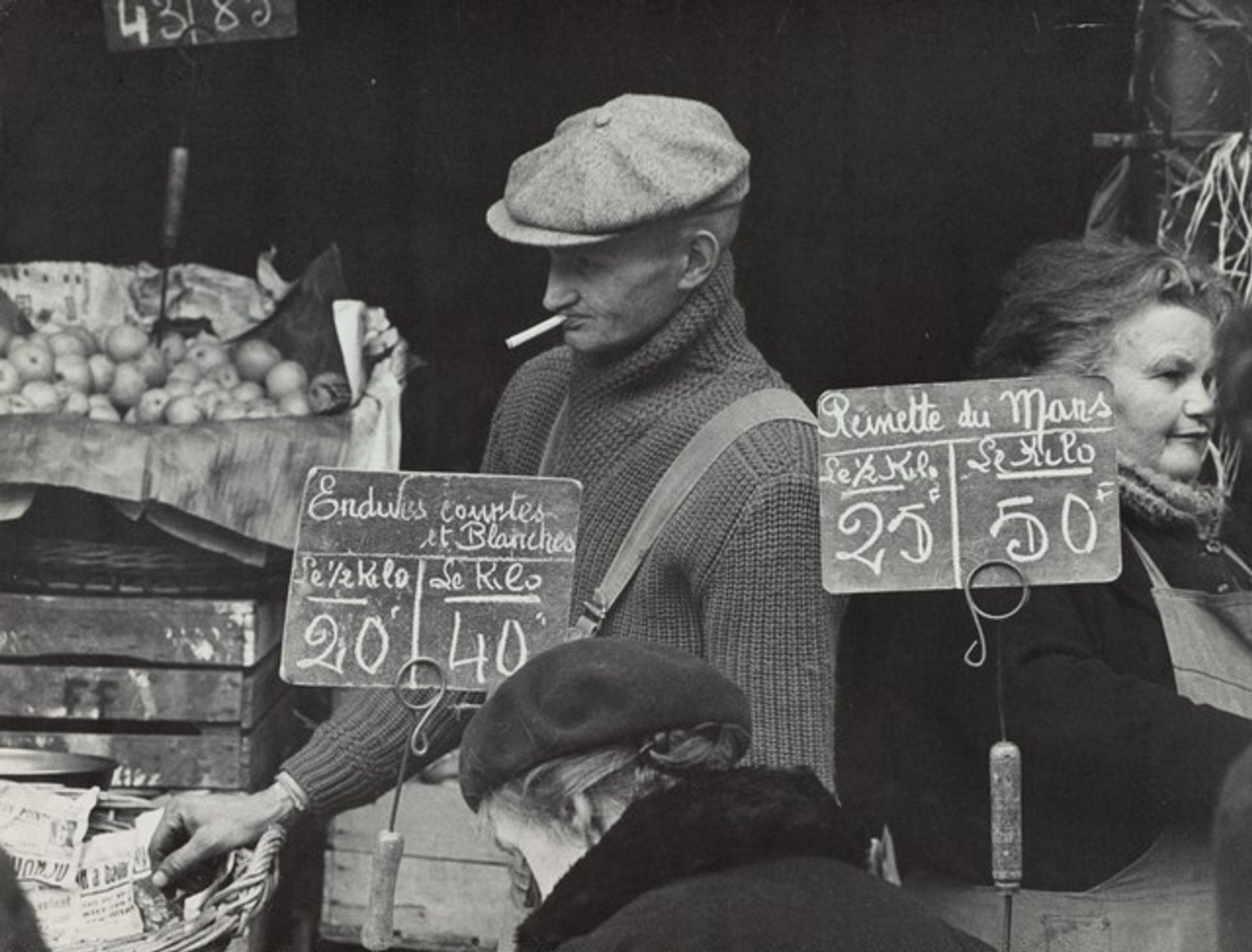 Market Day, Rue Mouffetard, on the Left Bank, Paris by Gordon Parks